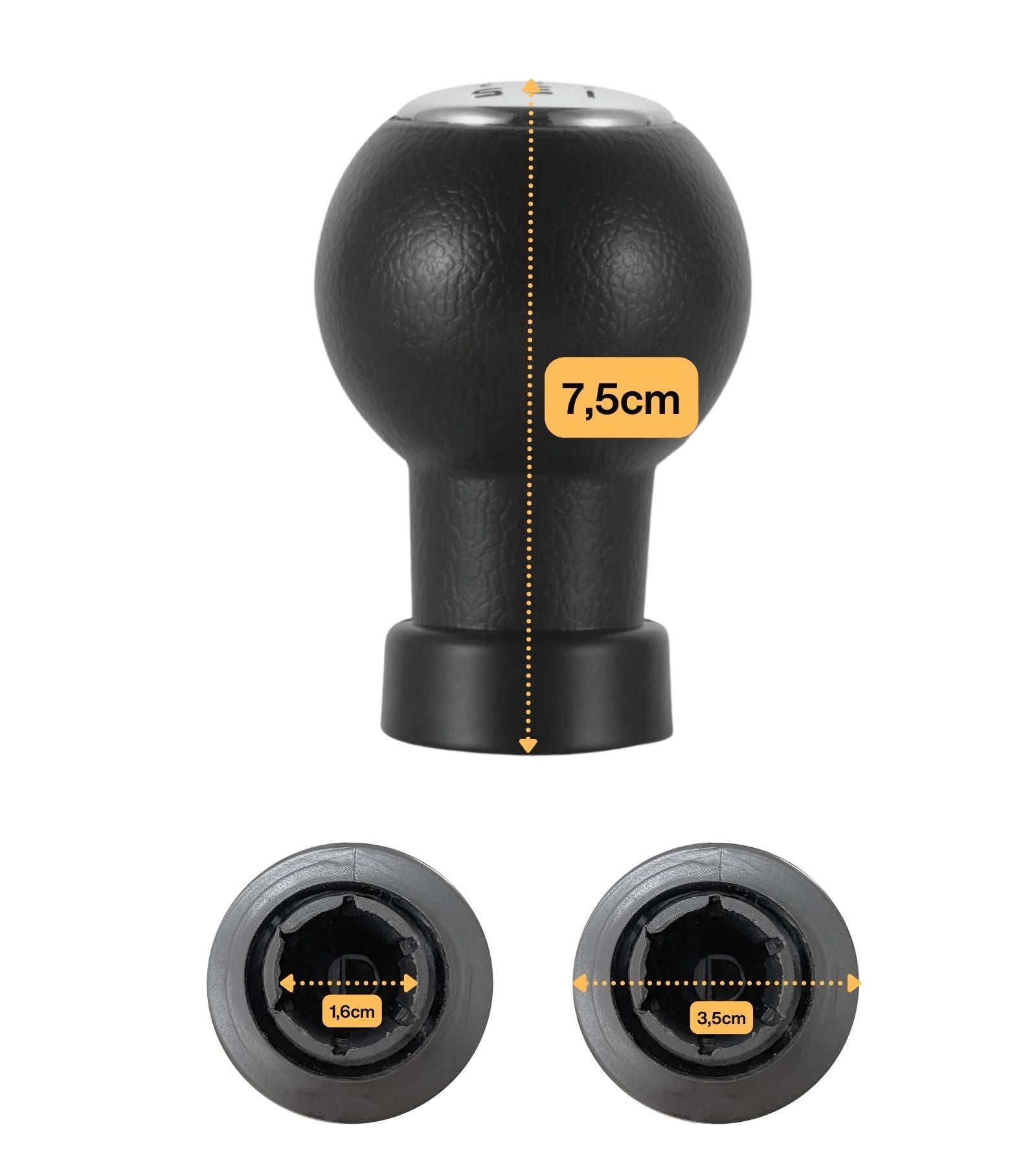 5 Speed ​​Gear Knob and Boot Kit in Faux Leather with Red Stitching Compatible with Suzuki Swift 2005-2010, Suzuki SX4 2007-2013, Suzuki ALTO 2009-2014, Gear Lever D