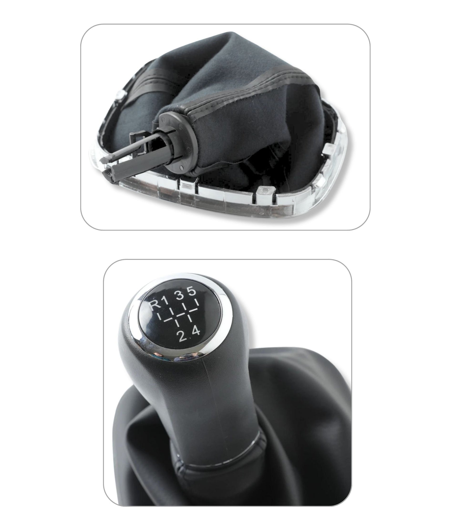 5 Speed ​​Gear Knob Gaiter Compatible with Opel Corsa D (2006-2014) OEM 009140093 19276456