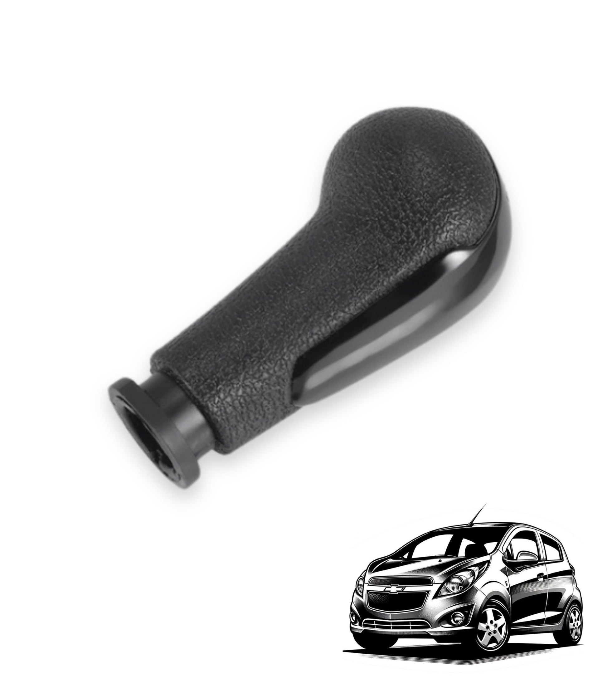 Pomello Leva Cambio 5 Marce Compatibile con Chevrolet Spark M300 2011 - 2016 colore nero