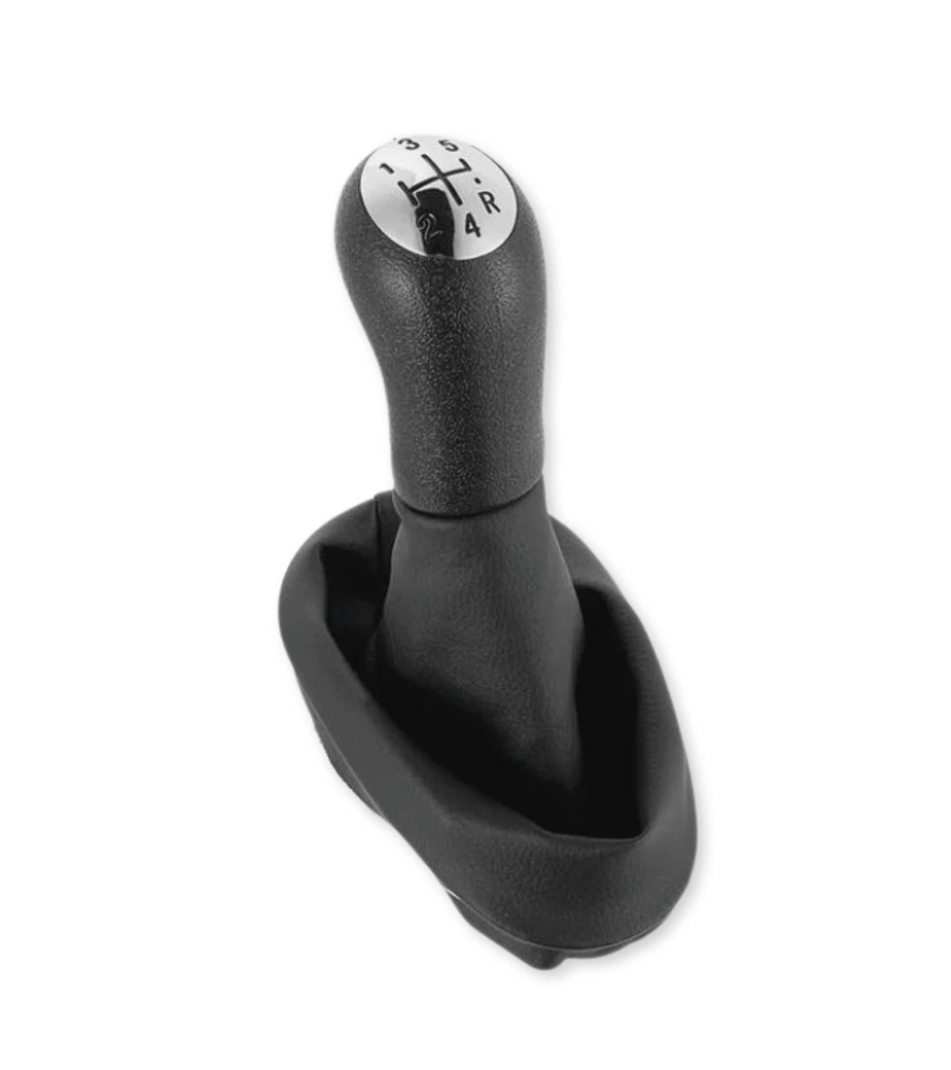 Pomello 5 Marce e Cuffia per Leva Cambio Compatibile con Renault Clio II 2001-2004, Clio III 2005-2009, Megane II 2002-2009, Scenic II 2003-2006, Kangoo 2009