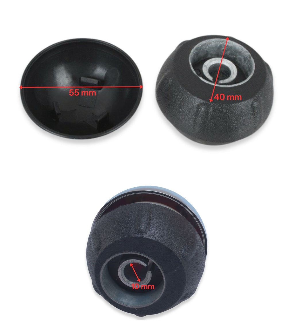 Pomello 5 Marce e Retromarcia Compatibile con Fiat 500 500C 2007-2018 Nero