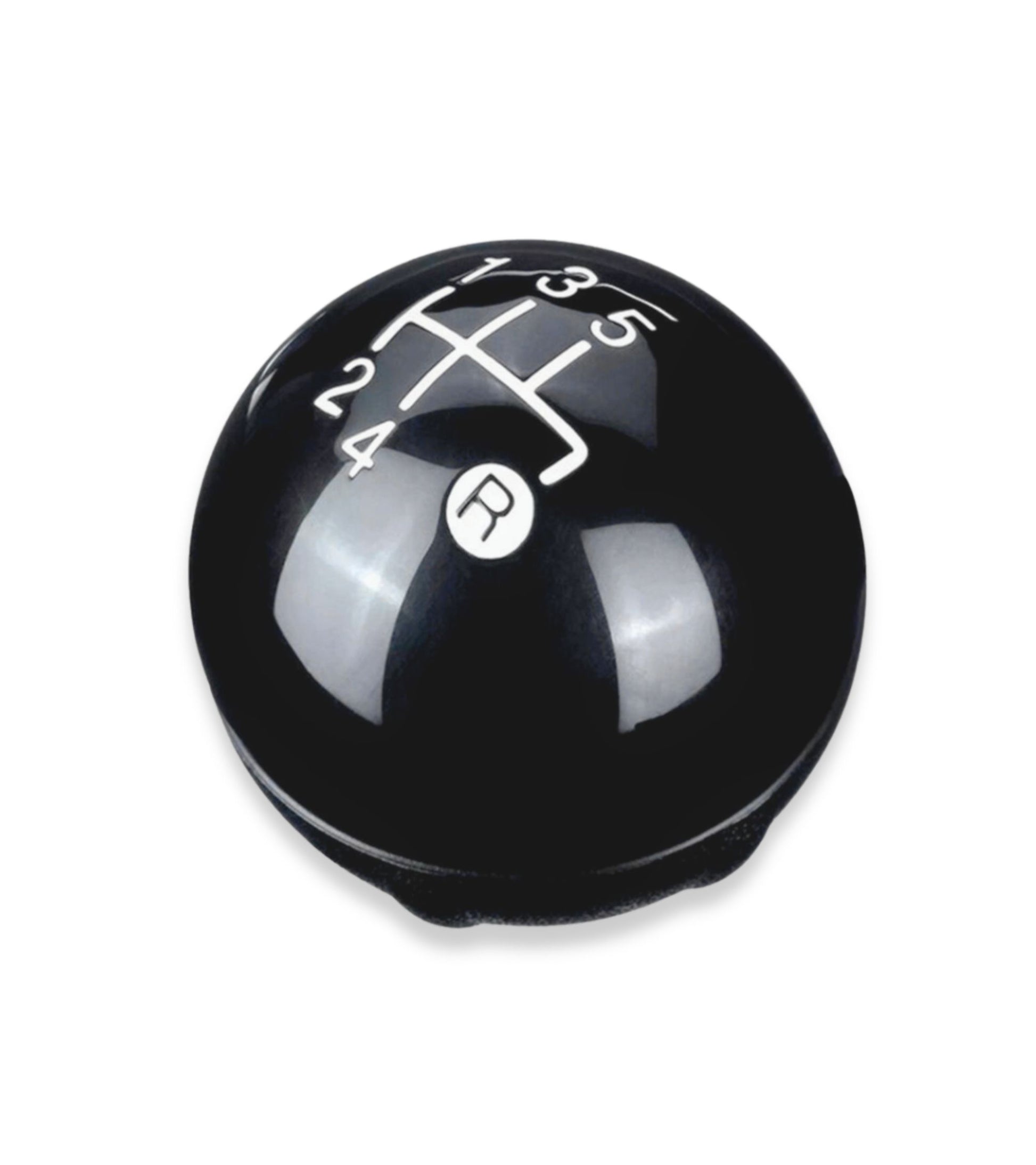 5 Speed ​​Gear Knob and Reverse Compatible with Fiat 500 500C 2007-2018 Black