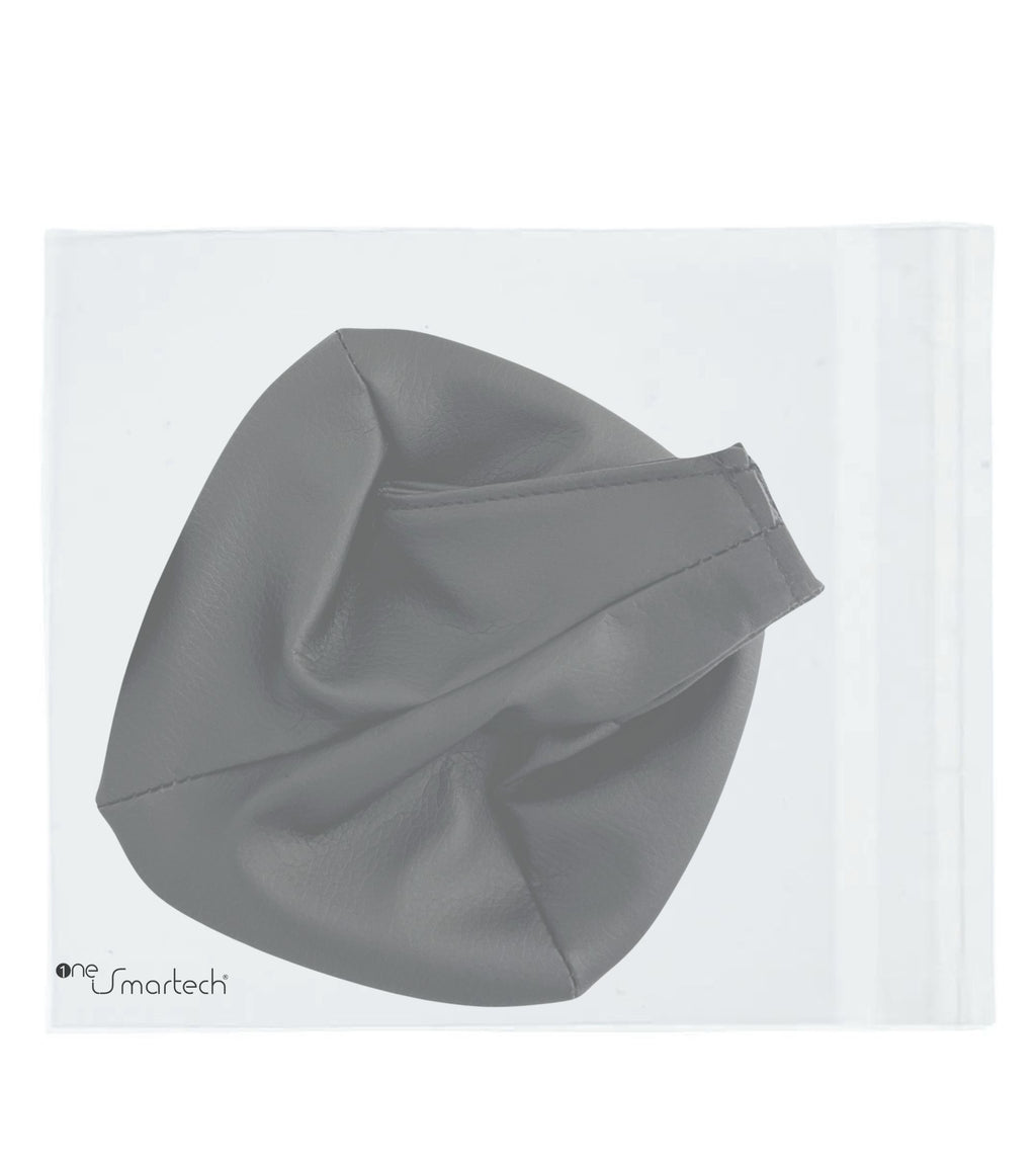 Cuffia Similpelle con Ghiera di Ritenzione Compatibile con Fiat Panda 319 2012+, Set Colore Nero