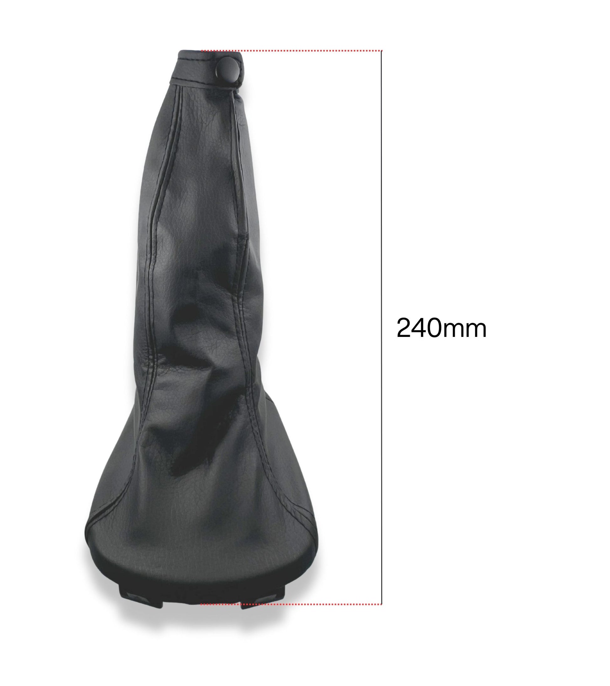 Gear Shift Boot in Faux Leather with Retention Ring Compatible with Fiat 600 Seicento 1998-2010 OE 735249804