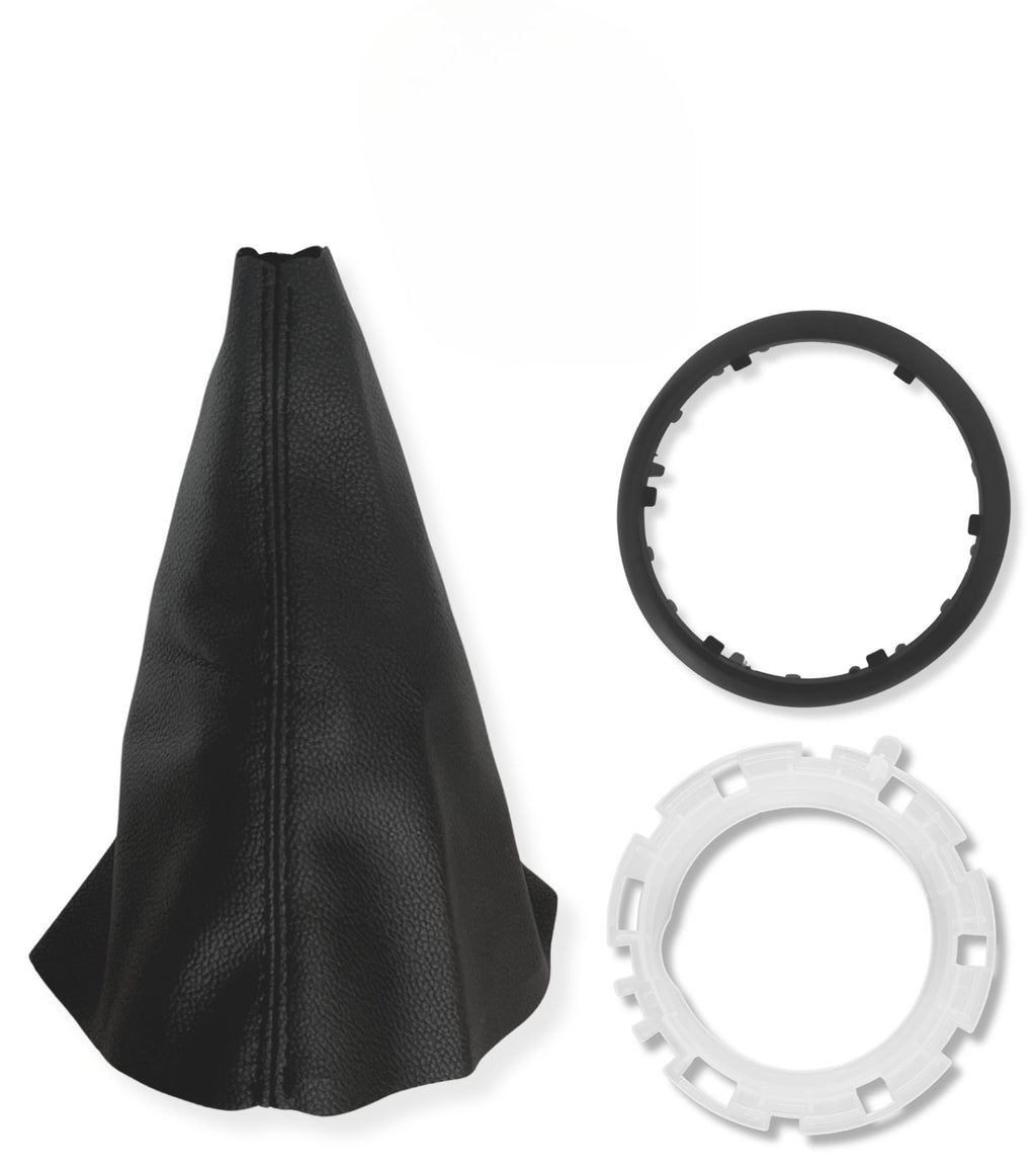 Gear Shift Boot, Ring, Black External Frame, Compatible with Citroen C3 2003-2009,EM 2403CV, 1606400280, 7589T8, 7589V0