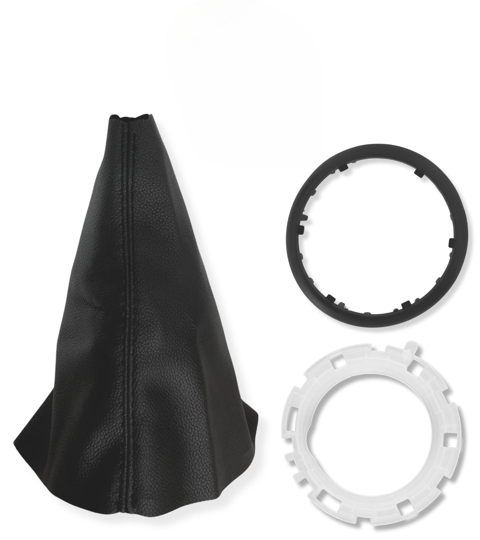Gear Shift Boot, Ring, Black External Frame, Compatible with Citroen C3 2003-2009,EM 2403CV, 1606400280, 7589T8, 7589V0