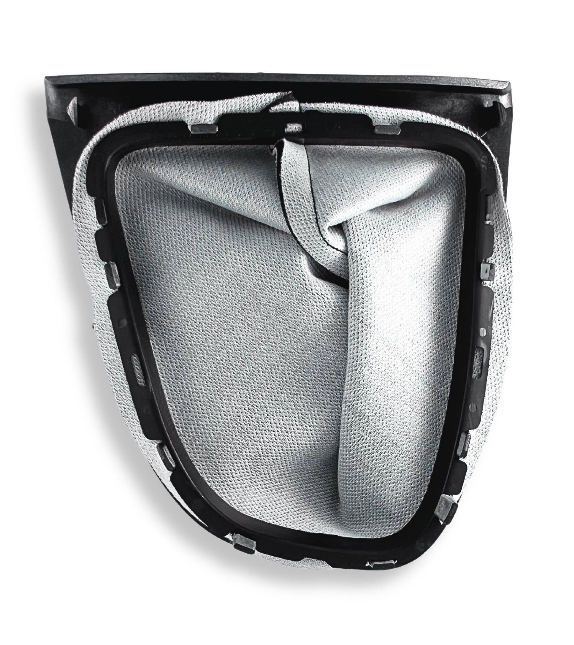 Kit Cuffia in Similpelle Nera e Telaio Colore Argento per Leva Cambio Compatibile con Renault Clio Iv Serie 4 Dal 2012 al 2020