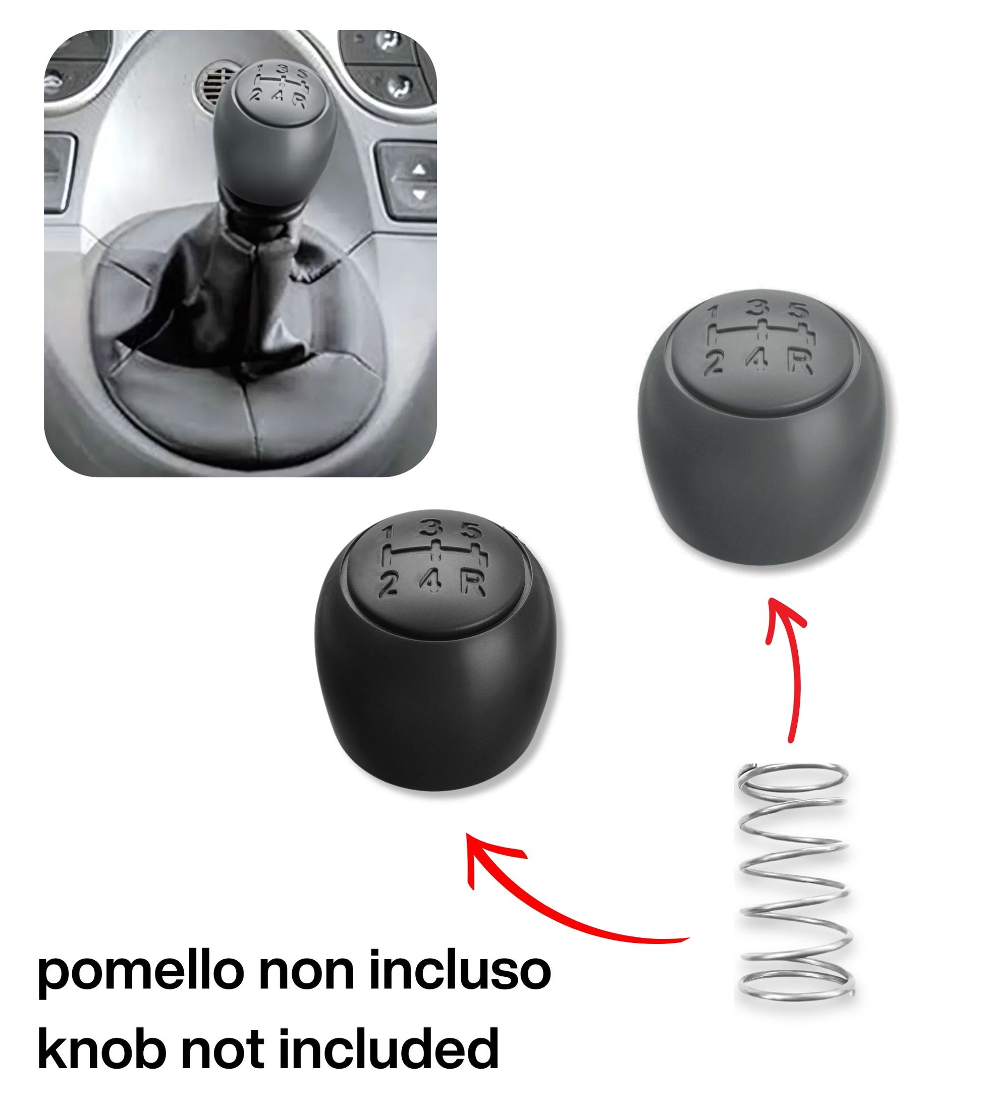 Small Return Spring for Gear Knob Compatible with Fiat Panda 169 from 2003 to 2012, Fiat 500 and 500C 312 from 2007 to 2013