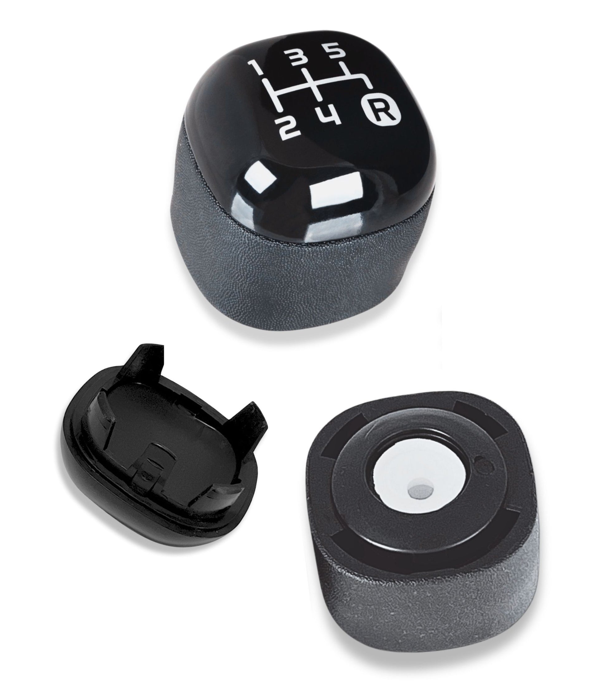 5 Speed ​​Gear Knob with Return Spring, Compatible with Fiat Panda 312, 319 from 2012 Third Generation OEM Code 502942700 (large spring)