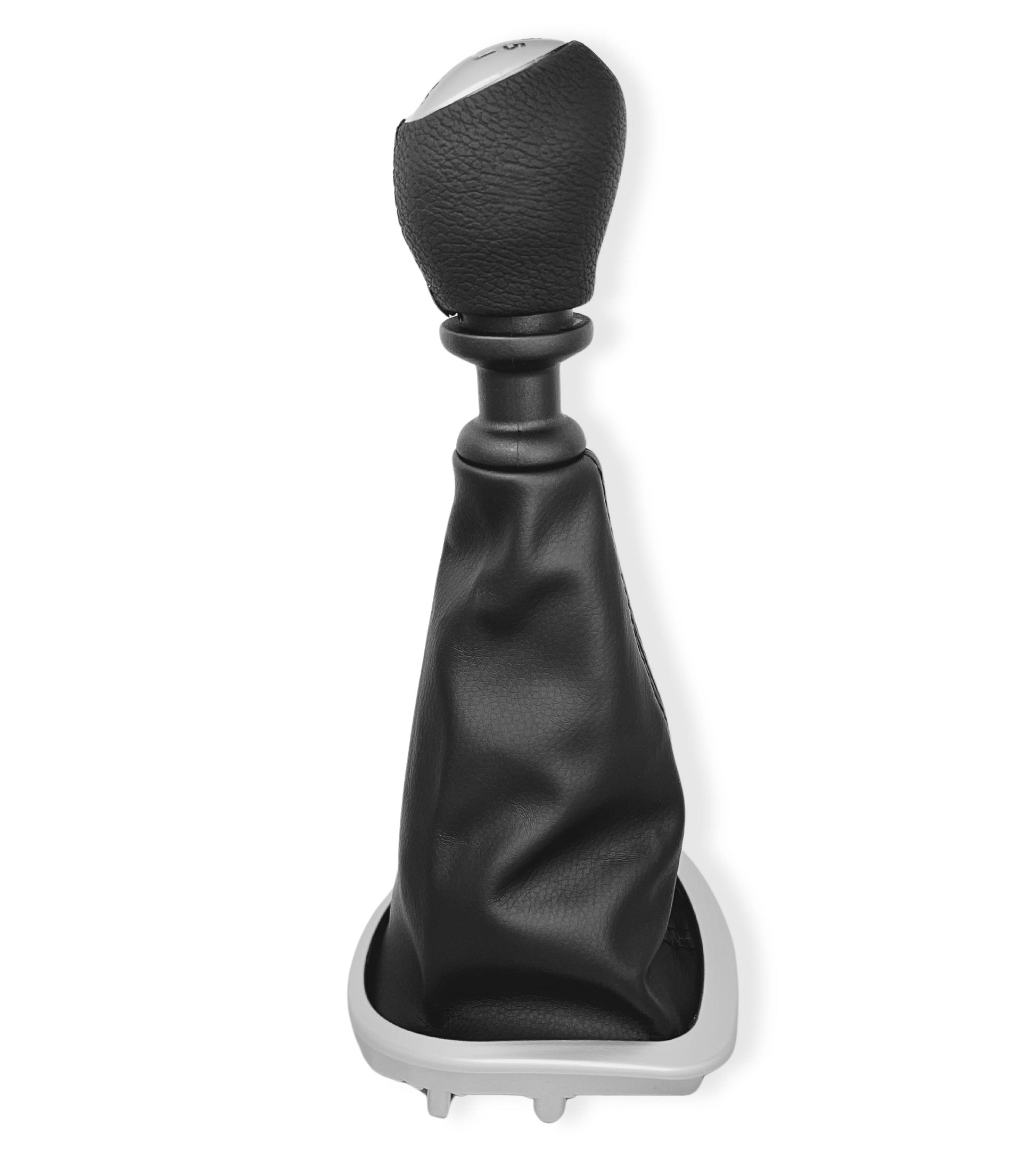 Kit Pomello 5 Marce e Cuffia Per Leva Cambio Compatibile con Renault Clio III Prima Versione 2005-2012
