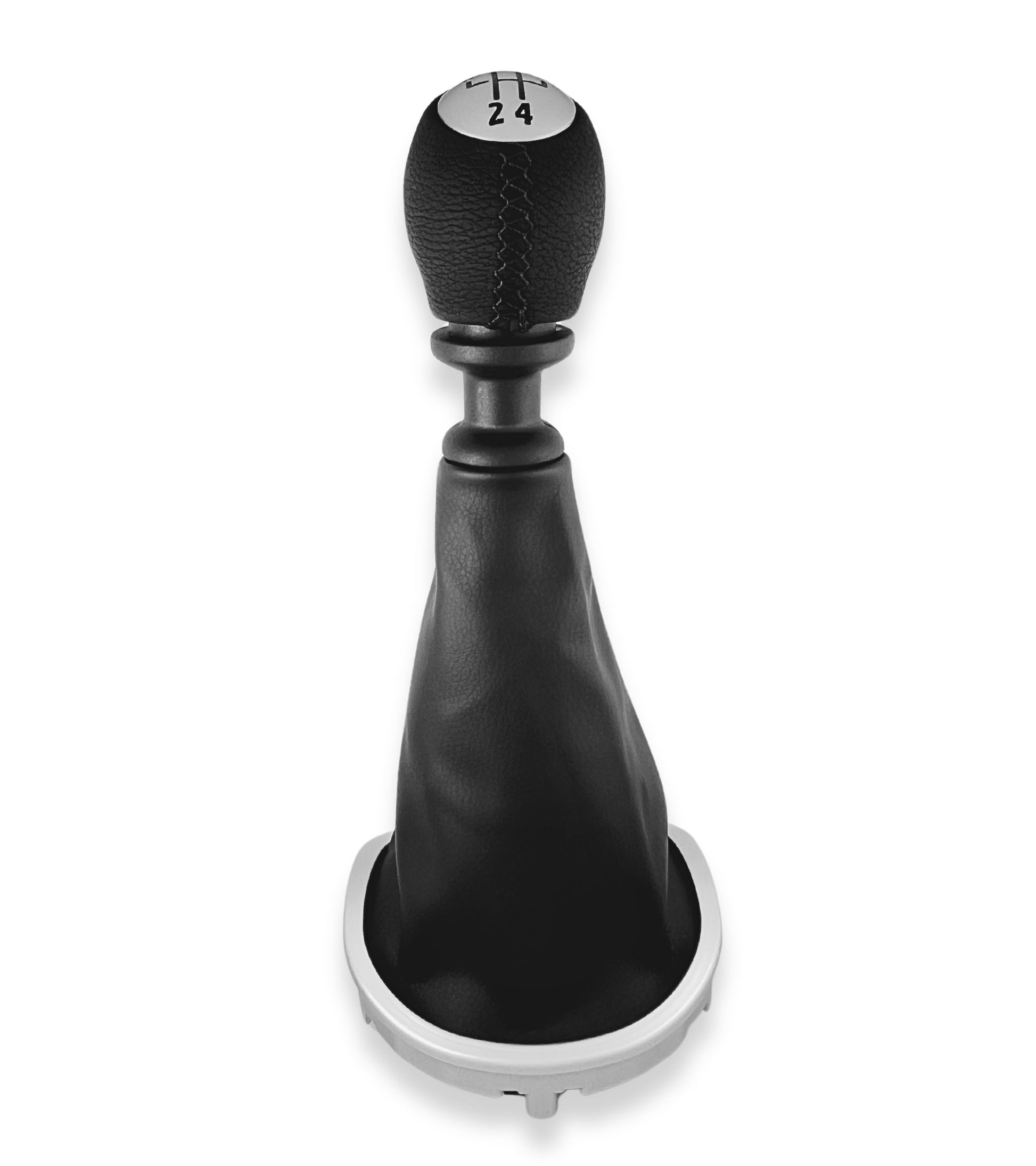 Kit Pomello 5 Marce e Cuffia Per Leva Cambio Compatibile con Renault Clio III Prima Versione 2005-2012