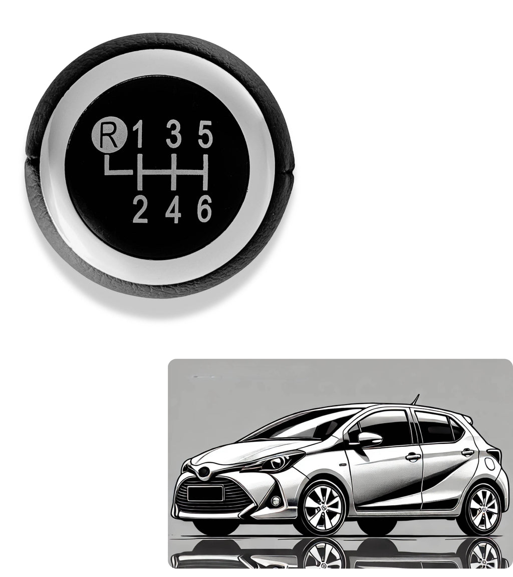 6 Speed ​​Gear Shift Knob Compatible with Toyota Yaris Avensis Rav4 Auris