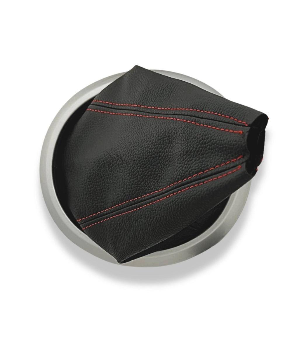 Black Boot Kit with Red Stitching and Gear Shift Ring Compatible with Suzuki Swift 2005-2010, Suzuki SX4 2007-2013, Suzuki ALTO 2009-2014