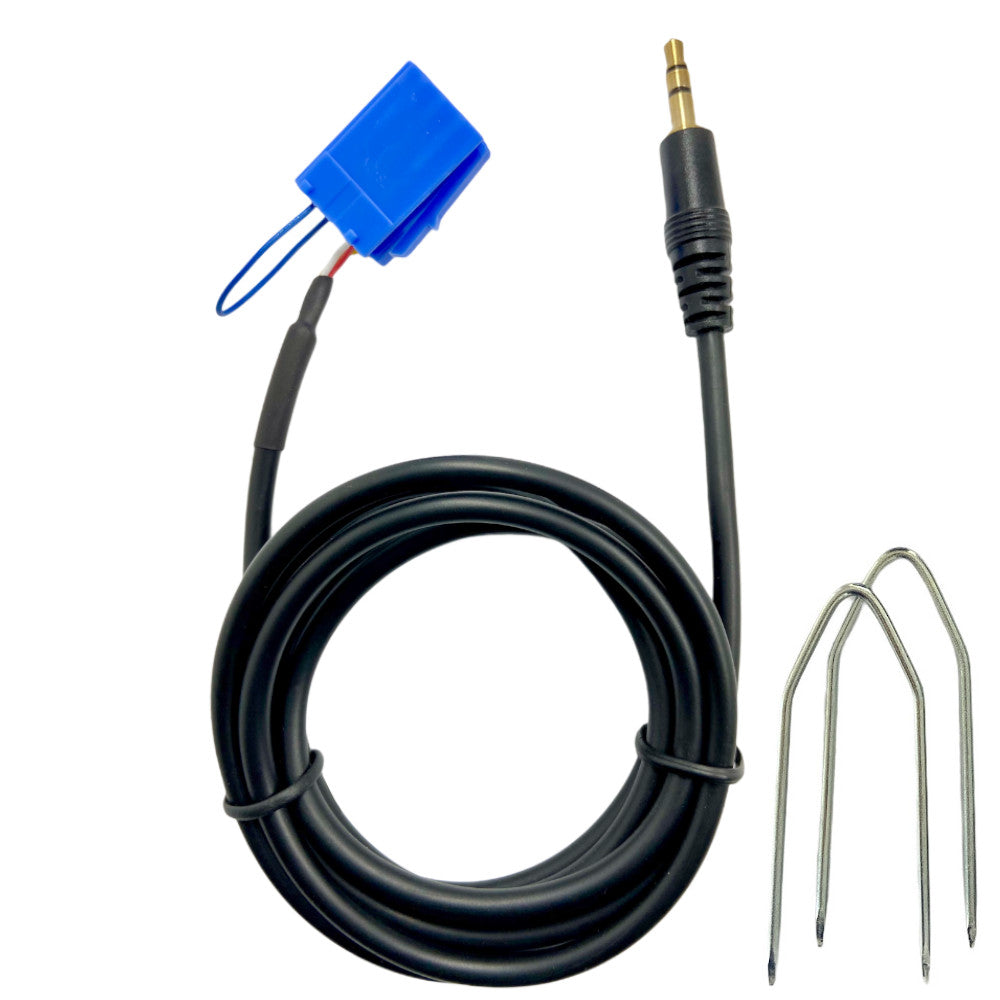 Cavo Aux per Delphi Bosch compatibile con Fiat 500 Grande Punto Evo Panda Jack maschio con ponticello + kit estrazione no source available