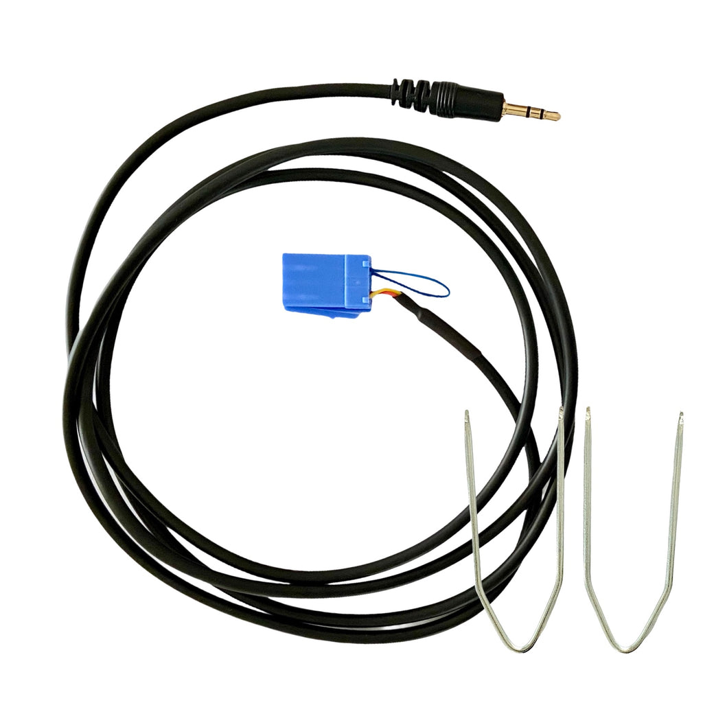 Cavo Aux per Delphi Bosch compatibile con Fiat 500 Grande Punto Evo Panda Jack maschio con ponticello + kit estrazione no source available