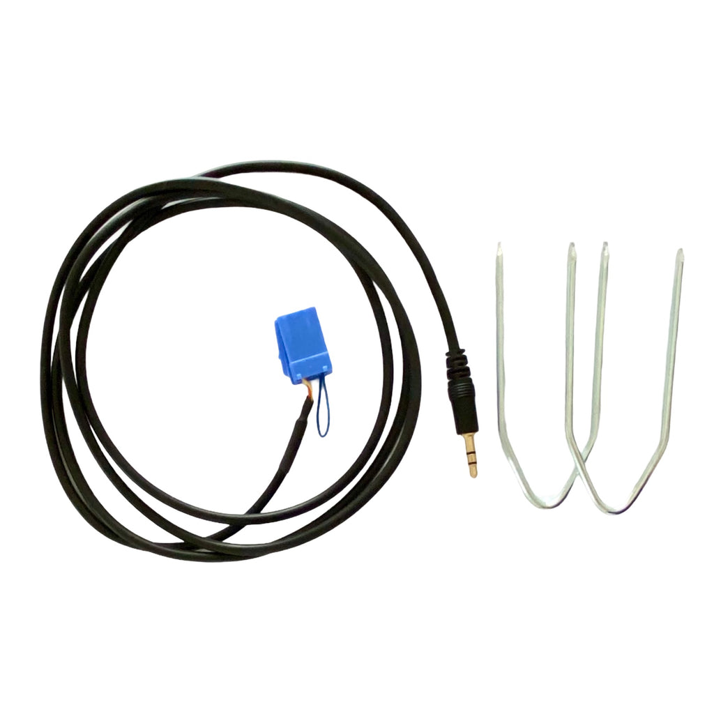 Cavo Aux per Delphi Bosch compatibile con Fiat 500 Grande Punto Evo Panda Jack maschio con ponticello + kit estrazione no source available