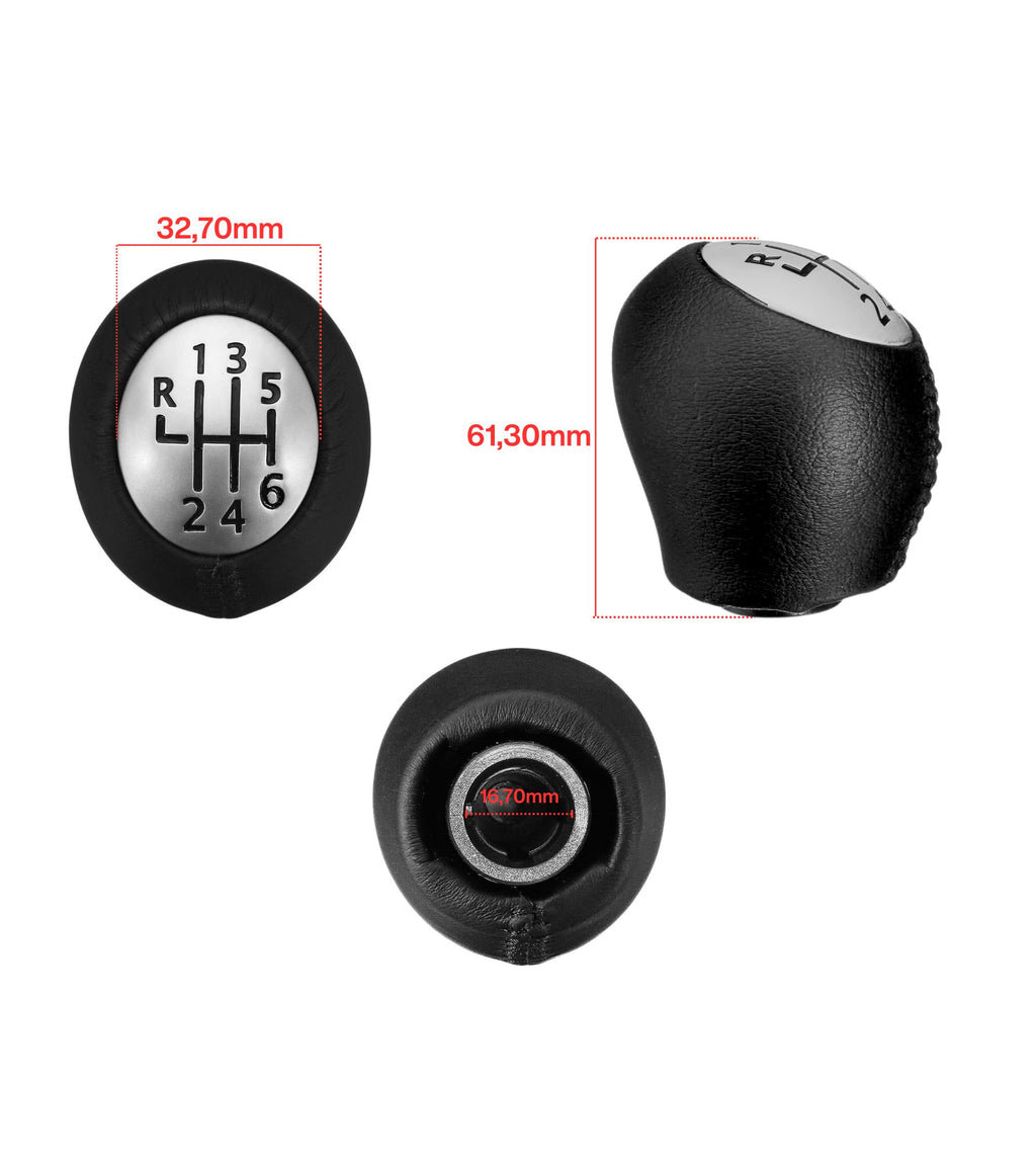 6-SPEED GEAR LEVER KNOB COMPATIBLE WITH RENAULT MEGANE SCENIC LAGUNA CLIO
