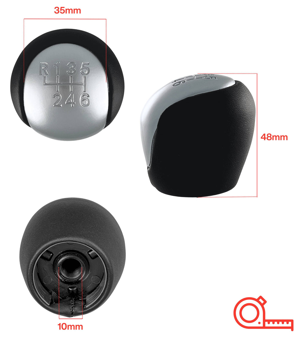 6 Speed ​​Gear Knob Compatible with Hyundai IX35 2010-2015 I30 2007-2012