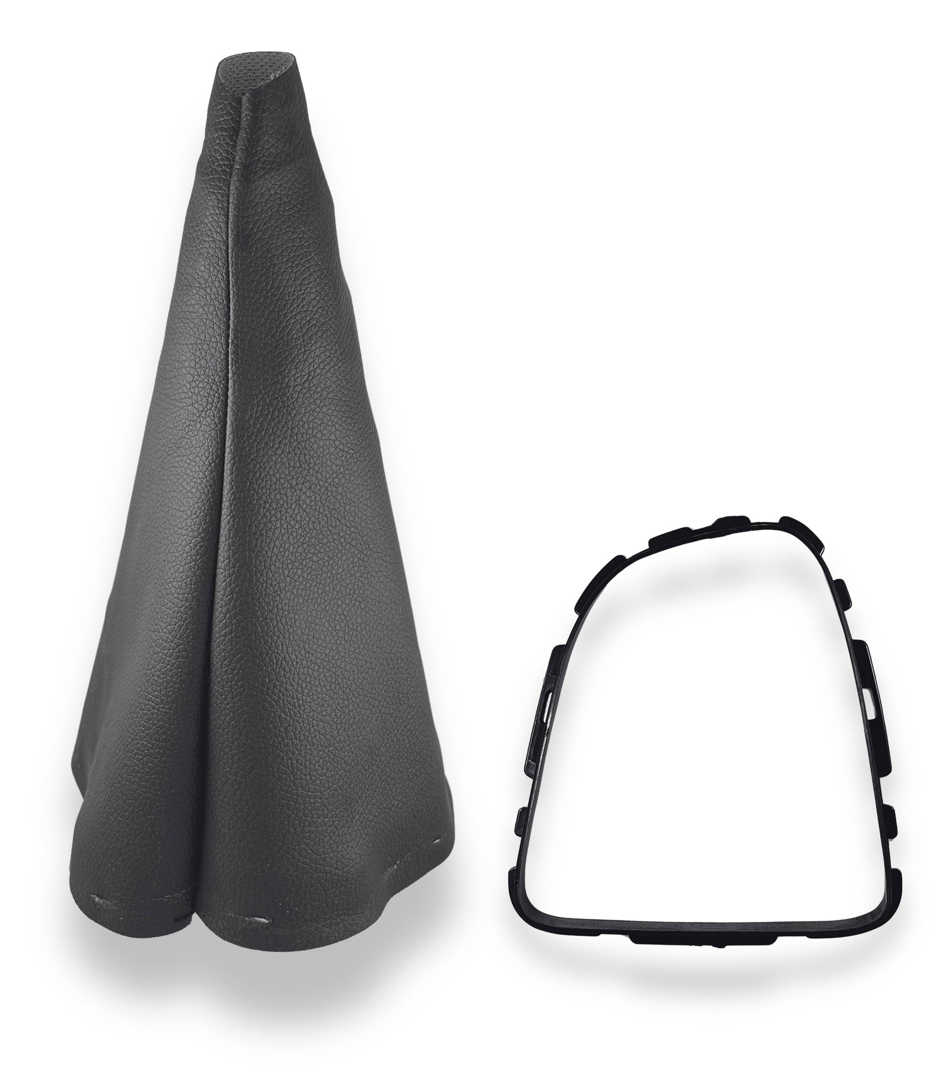Kit Cuffia Nera e Ghiera di Ritenzione per Leva Cambio Compatibile con Renault Clio IV Serie 4 dal 2012 al 2020
