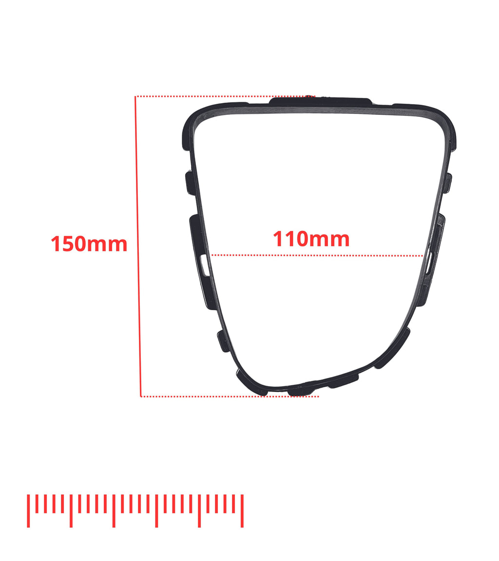 Kit Cuffia Nera e Ghiera di Ritenzione per Leva Cambio Compatibile con Renault Clio IV Serie 4 dal 2012 al 2020