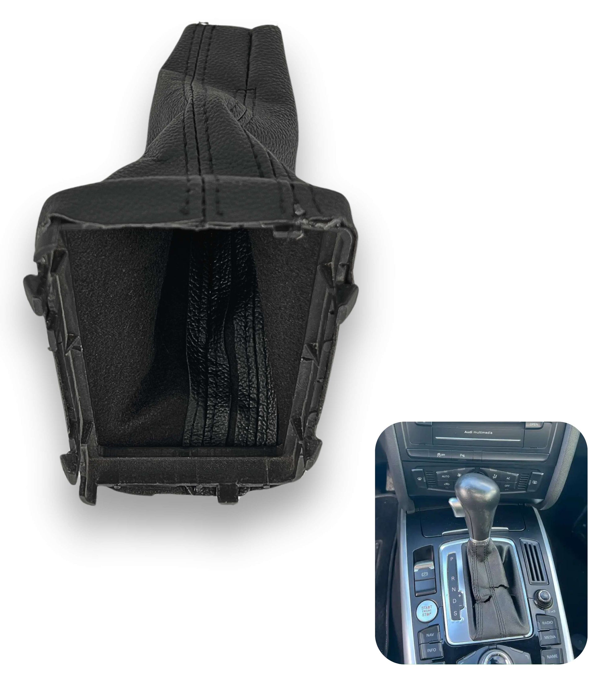 Gear Shift Lever Retention Ring Boot, Inner Frame Compatible with Audi A3 A4 A5 A6 Q5