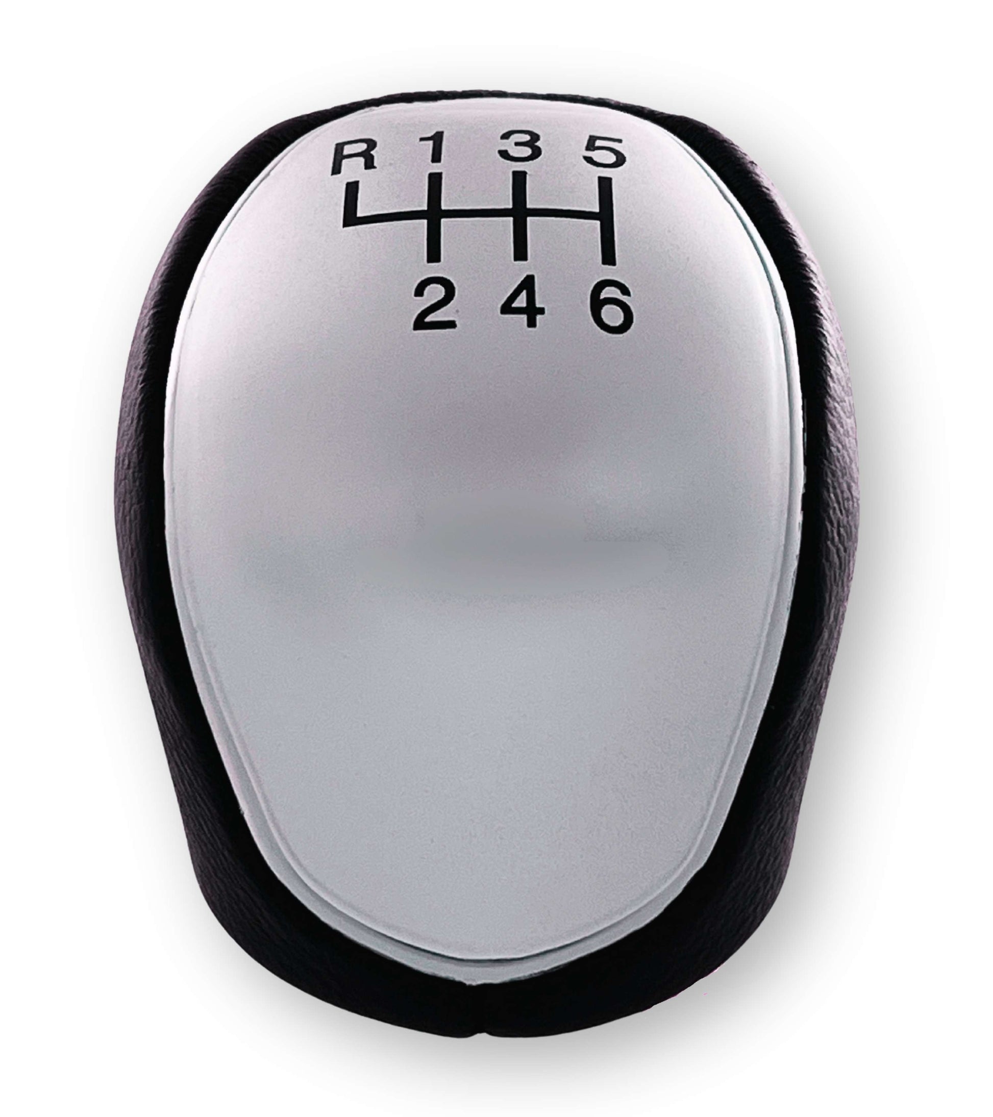 6 Speed ​​Manual Gear Shift Knob Silver Compatible with Ford C-Max, Focus Mk2 Mk3, Kuga, Mondeo IV, Galaxy, S-Max
