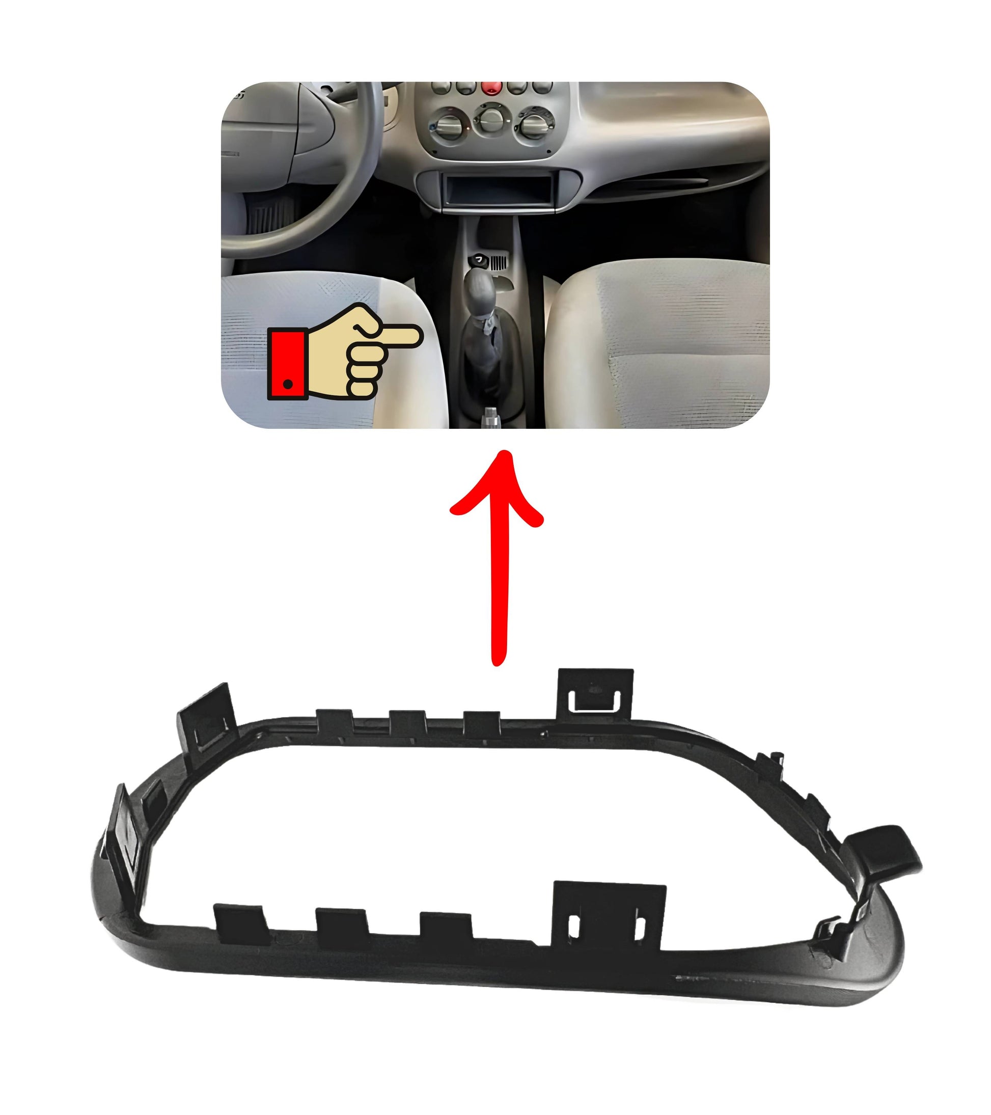 Gear Lever Retention Ring Compatible with Fiat 600 Seicento 1998-2010 (187), Gear Lever Boot Frame