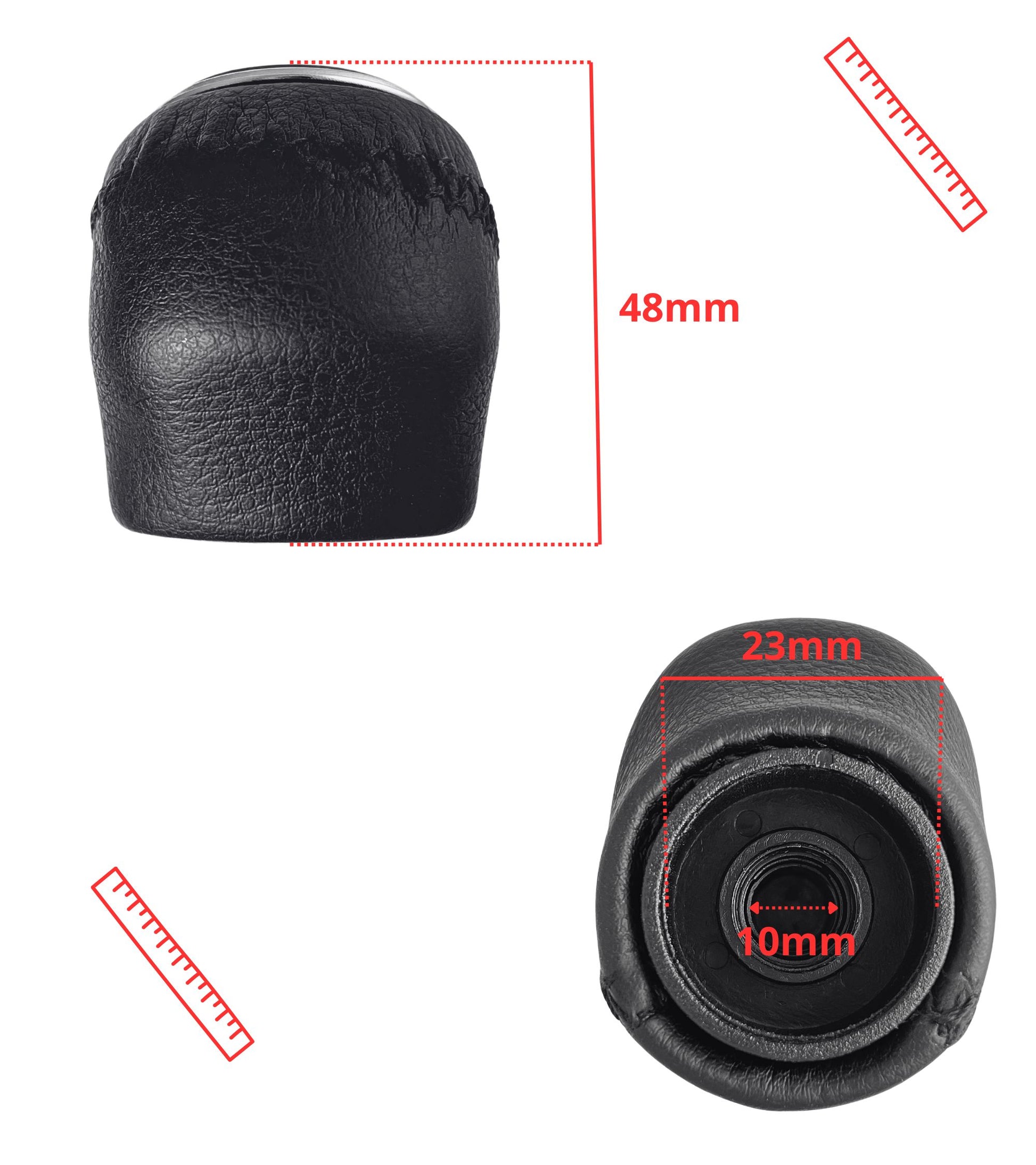 5 Speed ​​Manual Gear Knob Silver Compatible with Fiat Ducato from 2002 to 2014 Rear Bottom Right