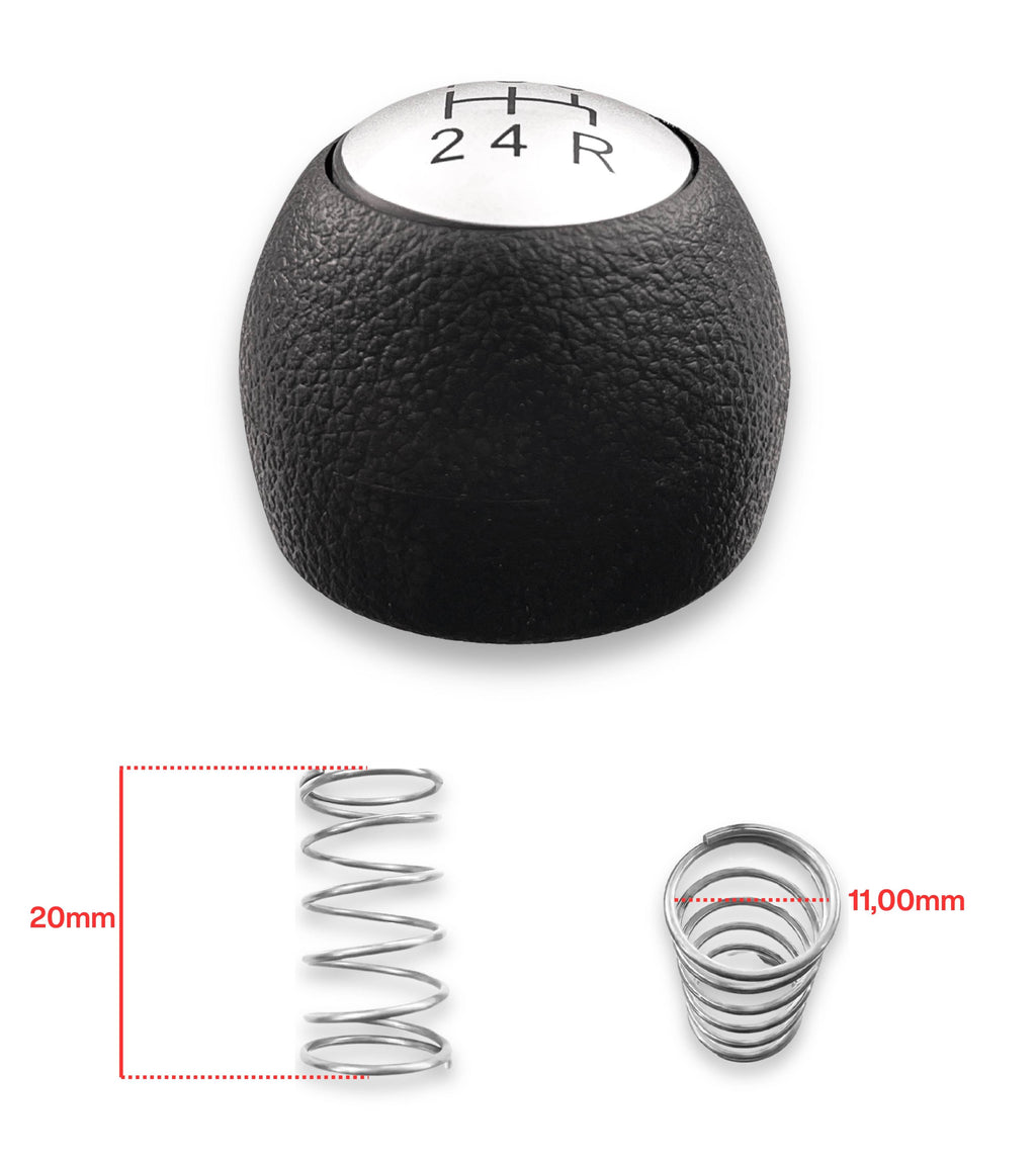5 Speed ​​Gear Shift Knob &amp; Return Spring Compatible with Alfa Romeo 147 2000-2013, 156 1997-2005, GT 2003-2010