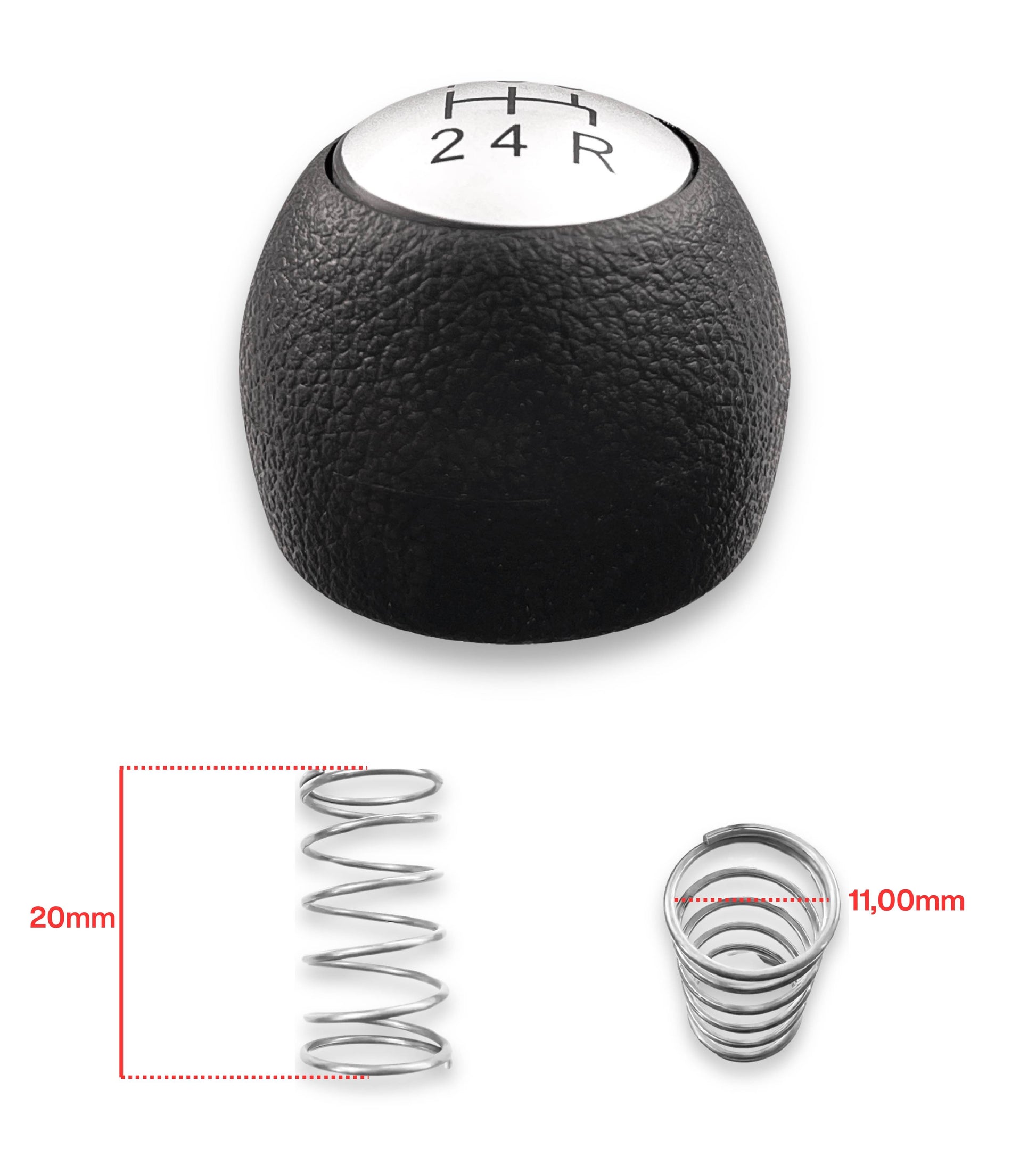 5 Speed ​​Gear Shift Knob &amp; Return Spring Compatible with Alfa Romeo 147 2000-2013, 156 1997-2005, GT 2003-2010