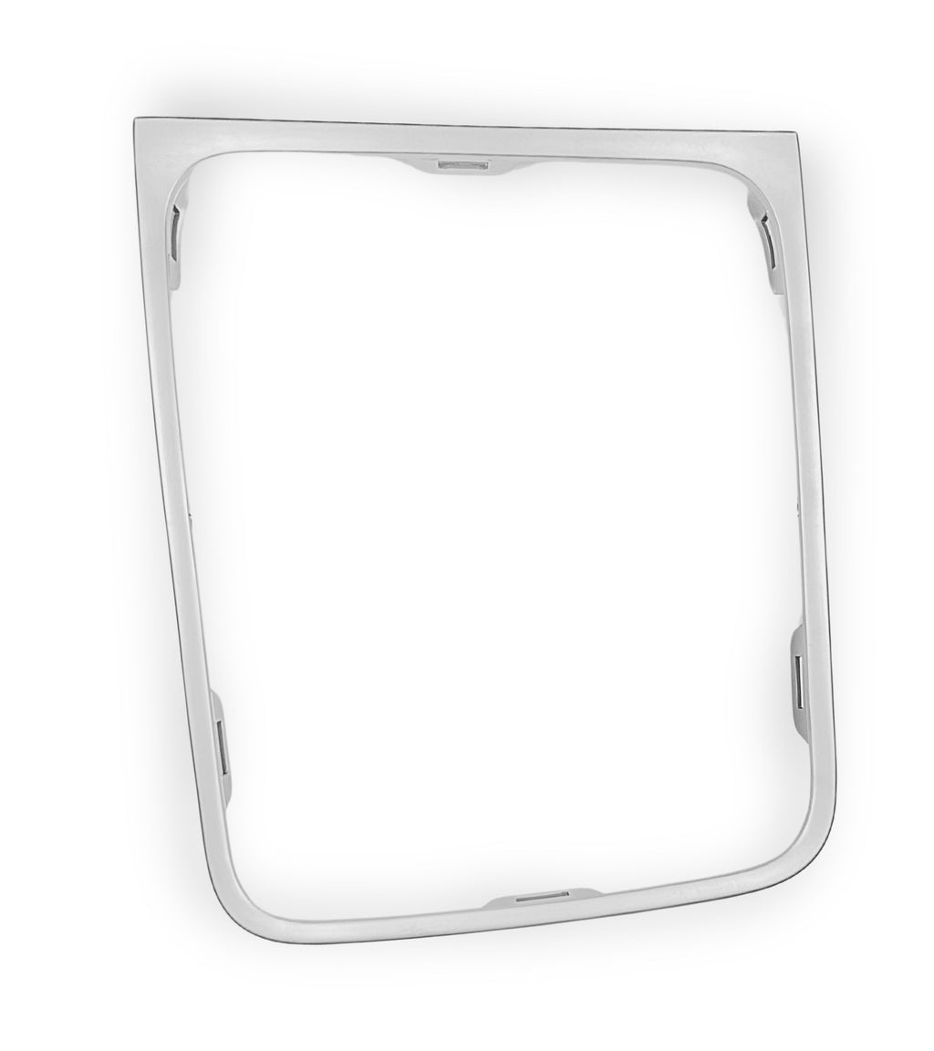 Cornice per Cuffia Leva Cambio Automatico, Colore Argento Satinato, Compatibile con Volkswagen Golf 7 e Golf 7.5 (VII) 2012-2020, Solo Guida a Sinistra (LHD)