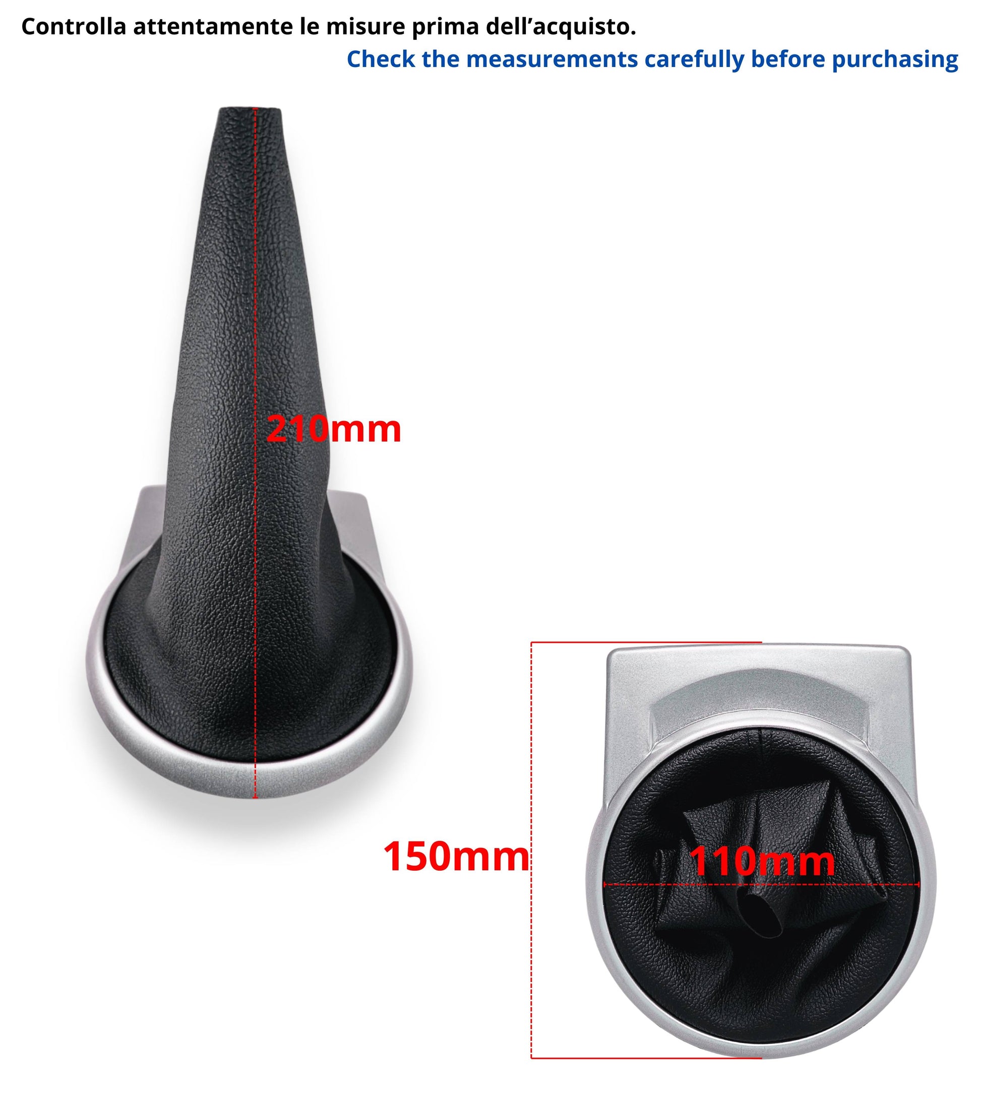 Gear Shift Boot with Silver Frame Compatible with Citroen C4 I MK1 2004-2010 – OEM 9653800177
