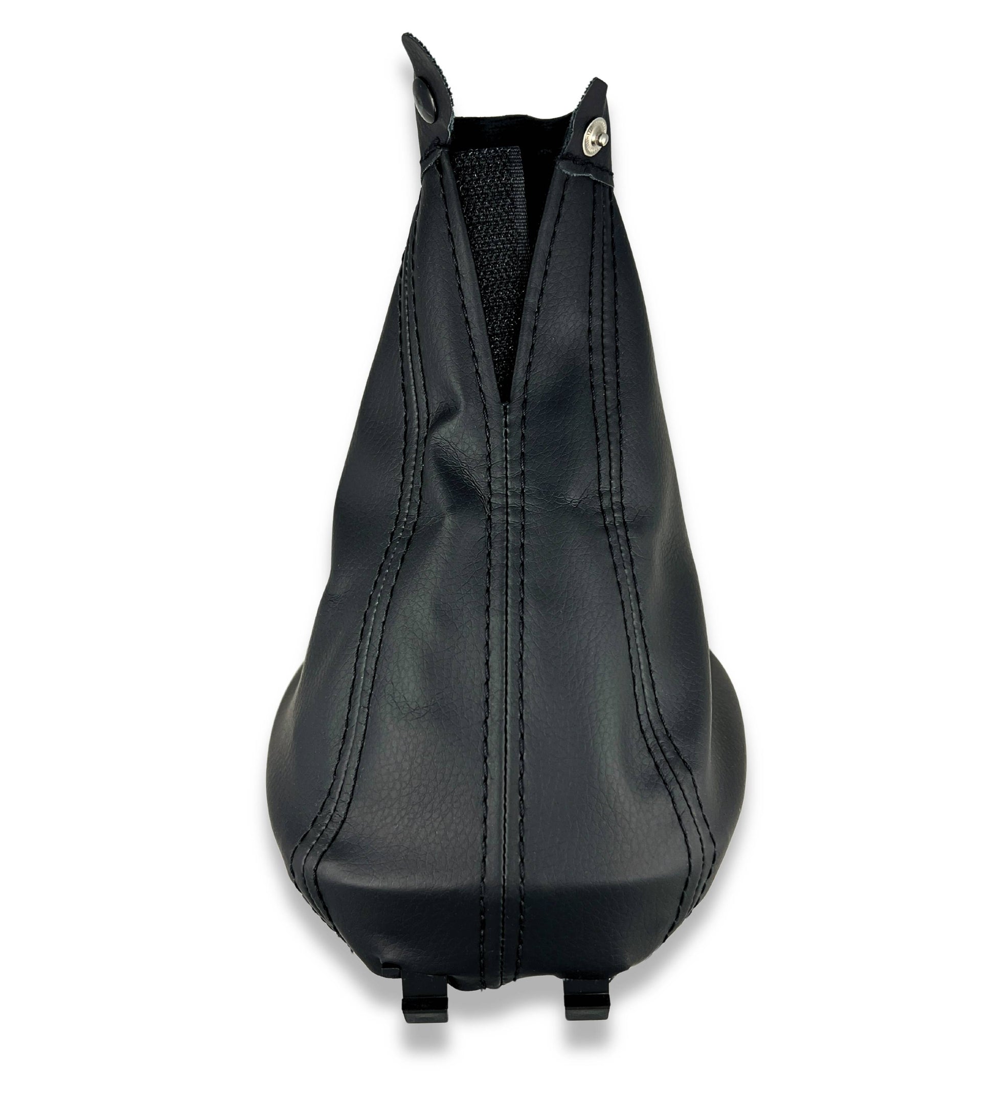 Black Gear Shift Boot with Retention Ring Compatible with Fiat 500L from 2012 to 2017, OEM 735576477
