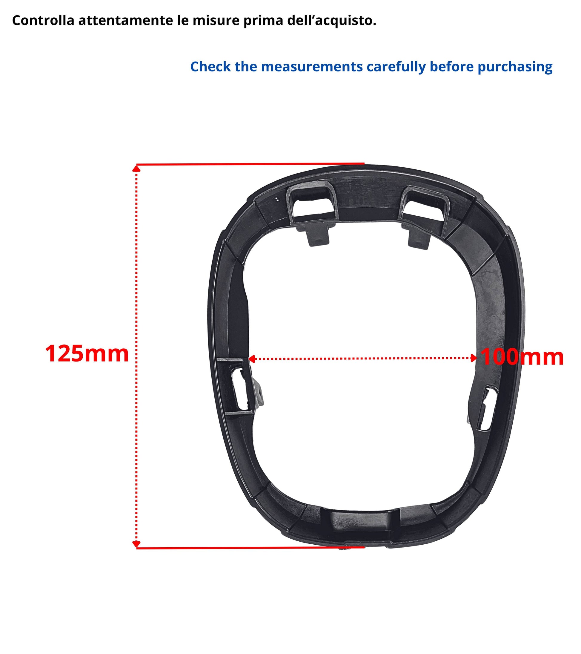 Manual Gear Shift Lever Retention Ring, Inner Frame Lower Bezel Compatible with Fiat 500L 2012-2017, OEM 735576477