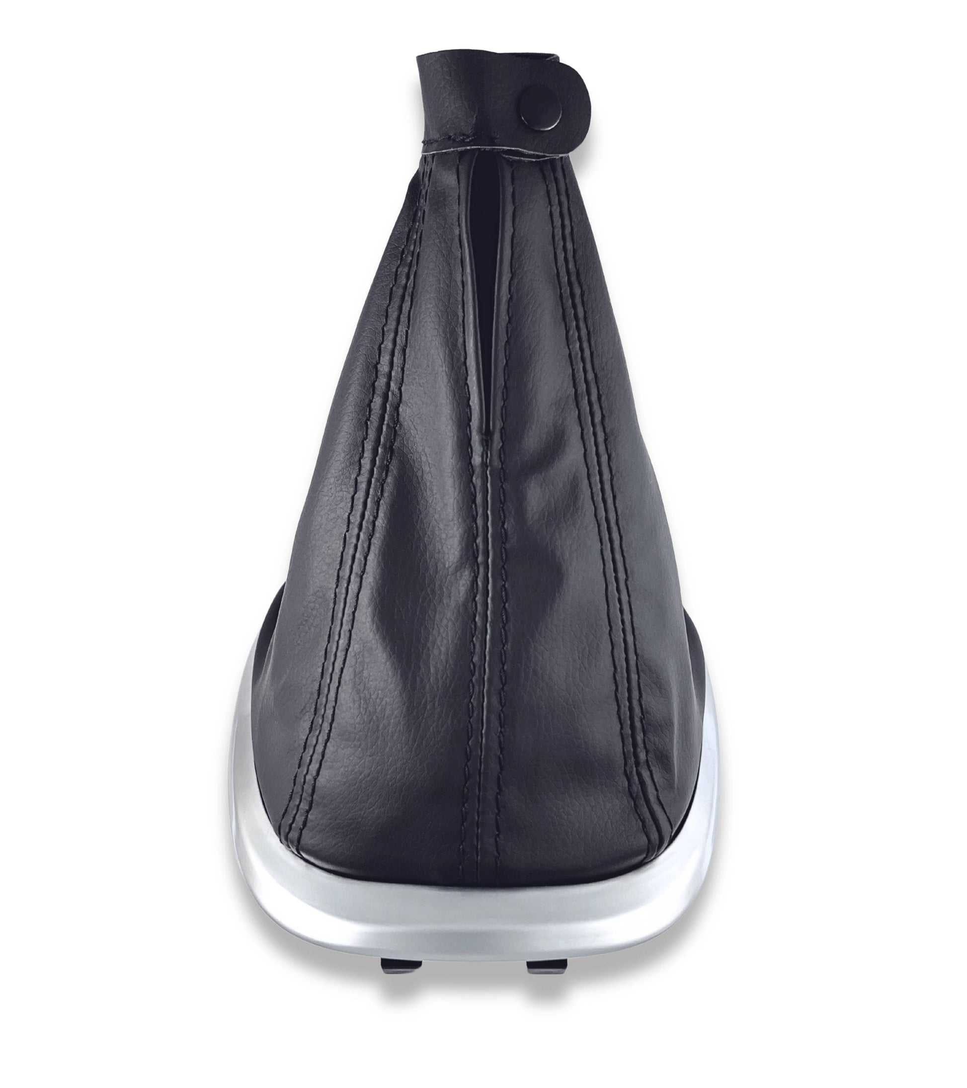 Satin Silver Outer Frame Boot with Retention Ring Compatible with Fiat 500L 2012-2017 | Manual Gear Shift Lever, OEM 735576477 