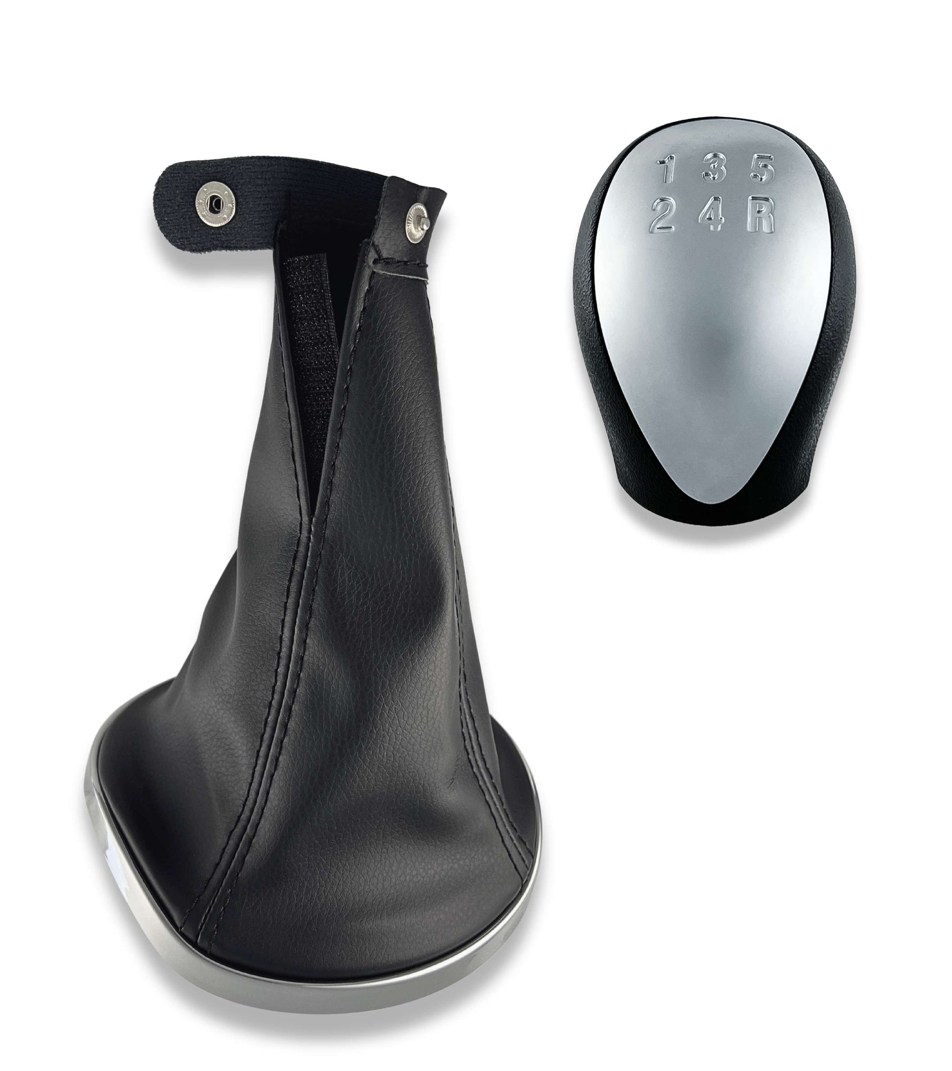 5 Speed ​​Gear Knob Kit with Boot and Frame Compatible with Lancia Ypsilon (843) 2003–2011 OEM 6930520 735442310