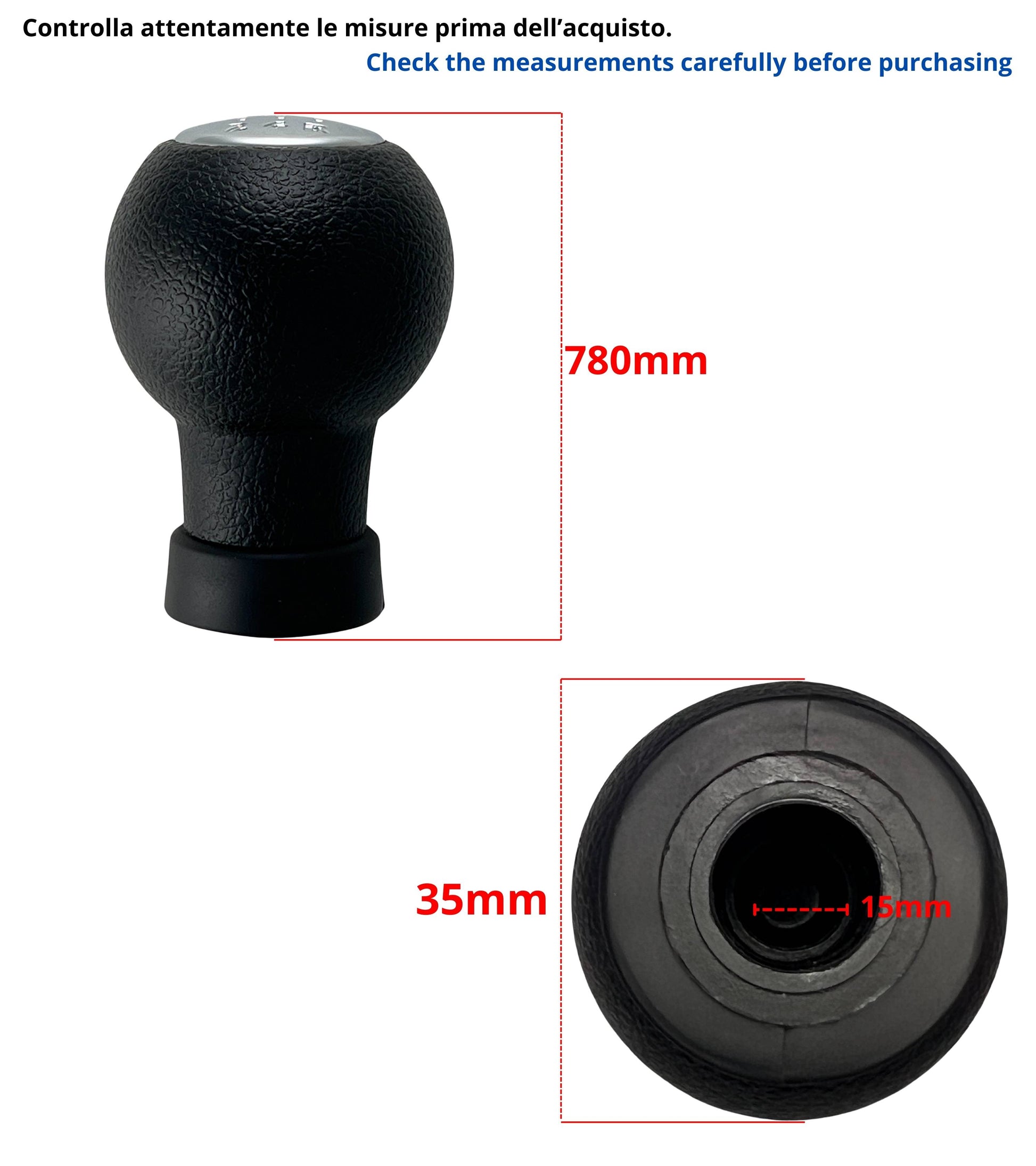 5 Speed ​​Manual Gear Shift Knob Compatible with Suzuki Swift SX4 Alto S-Cross – O-Shape Gear Shift Lever