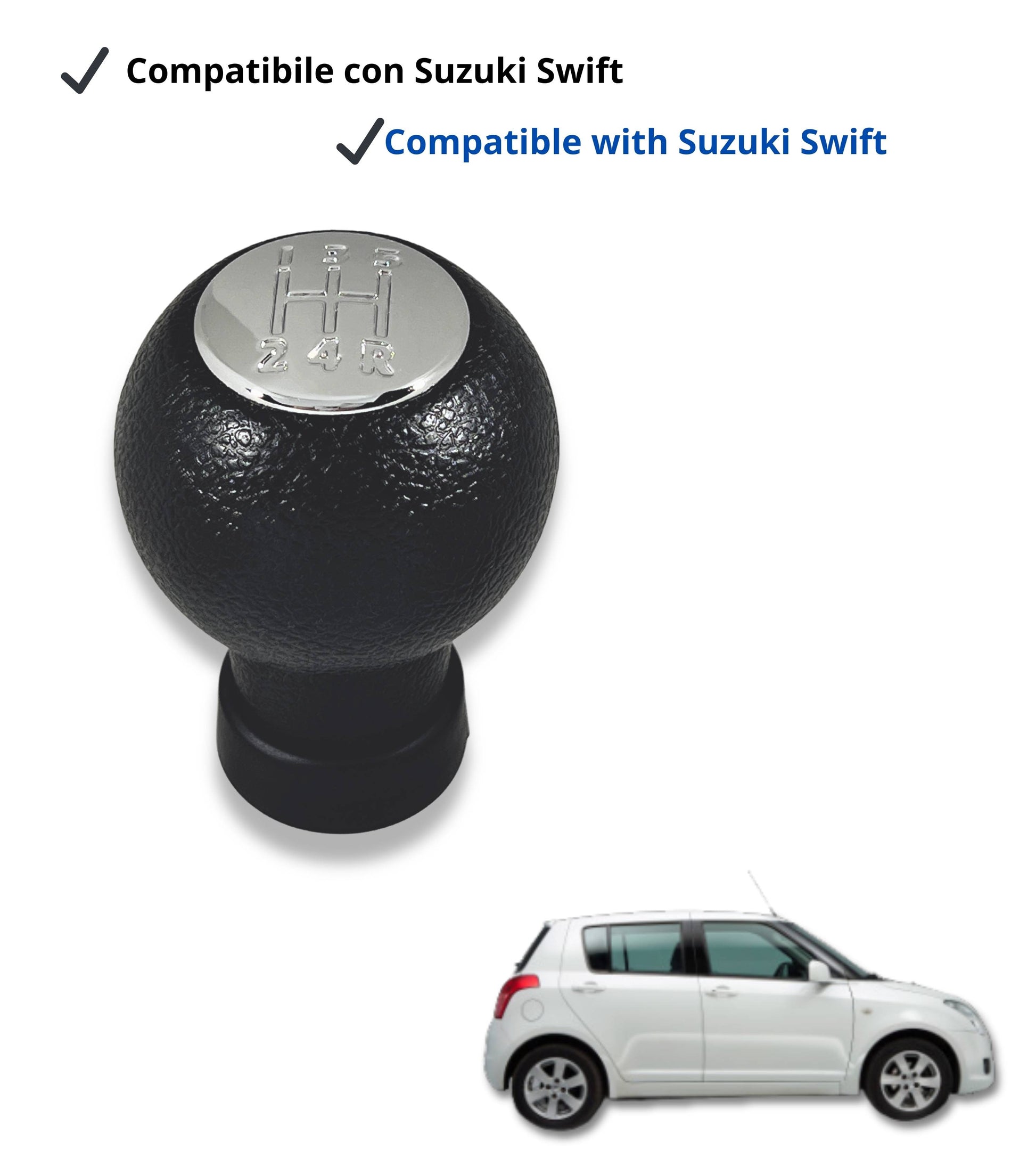 5 Speed ​​Manual Gear Shift Knob Compatible with Suzuki Swift SX4 Alto S-Cross – O-Shape Gear Shift Lever
