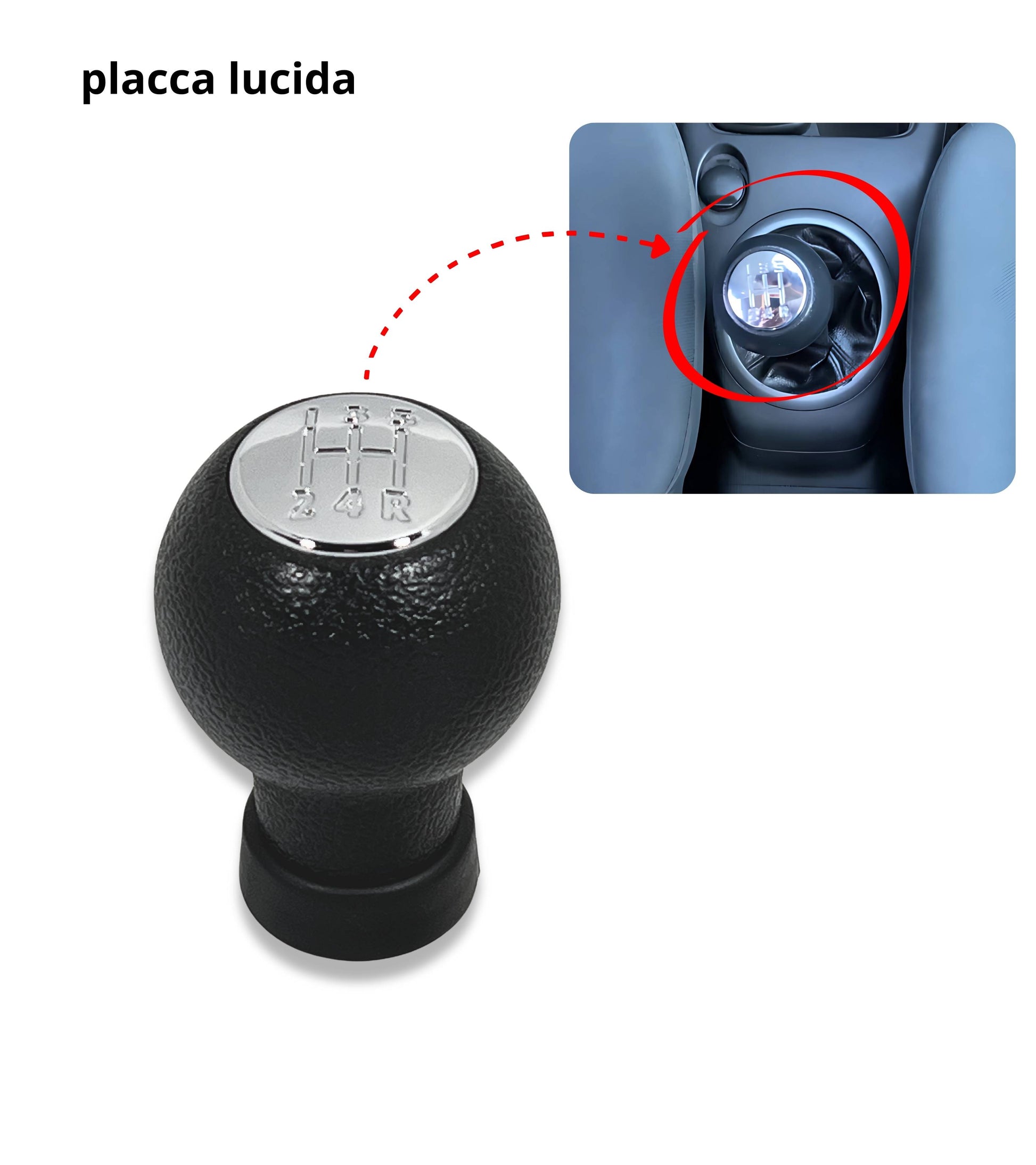 5 Speed ​​Manual Gear Shift Knob Compatible with Suzuki Swift SX4 Alto S-Cross – O-Shape Gear Shift Lever