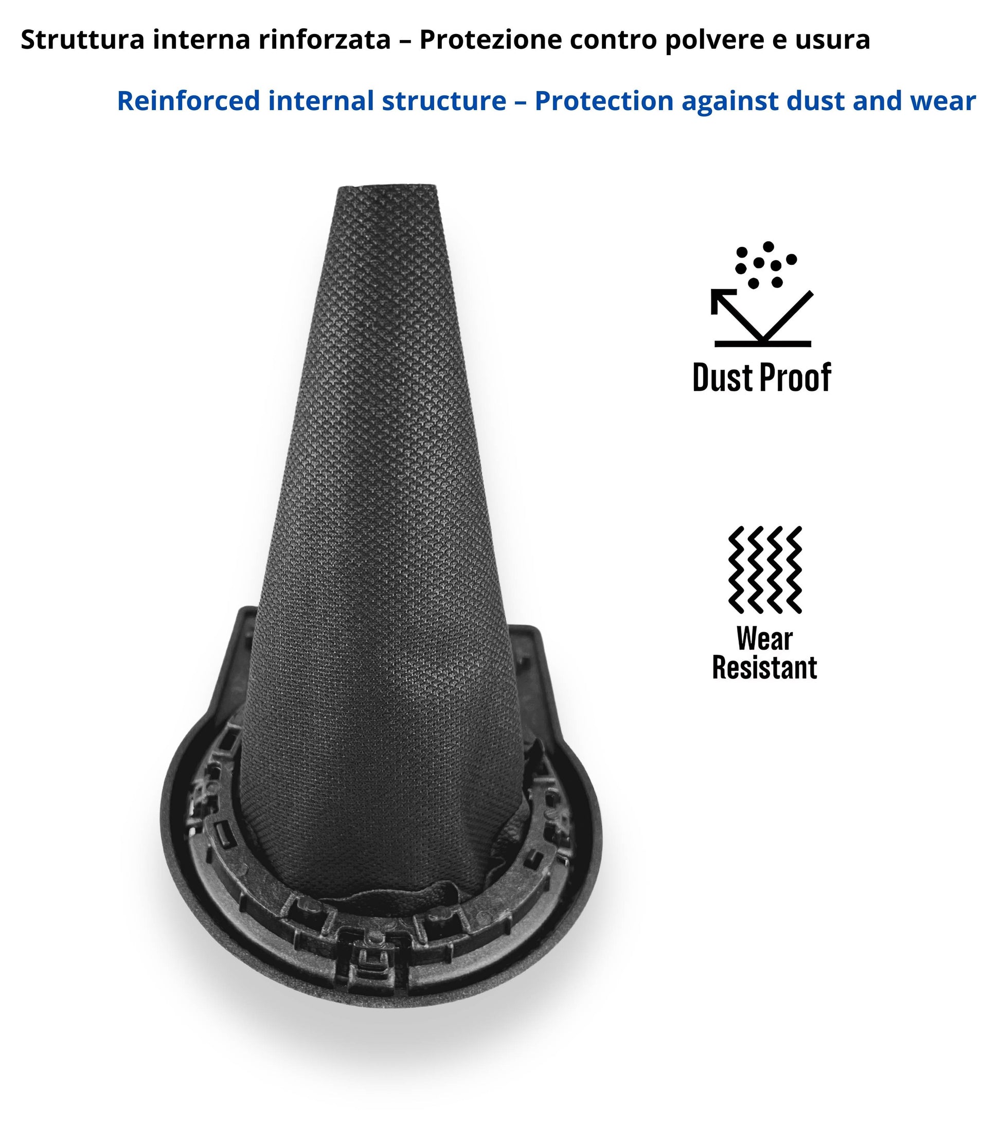 5 Speed ​​Gear Knob Kit with Boot and Ring, Compatible with Citroen C4 I (MK1) 2004–2010, Silver Frame, OEM 2403CV 9653800177, Adapter Included