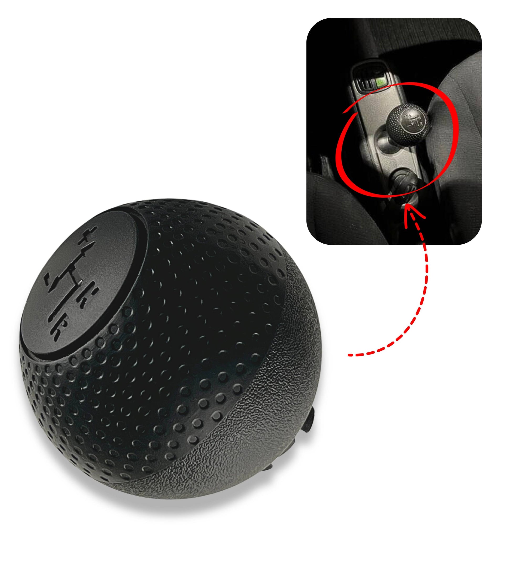 Automatic Gear Shift Knob Compatible with Smart Fortwo 450 1998–2014 | Aftermarket Replacement Gear Shift Knob | Compatible with OEM 866789887