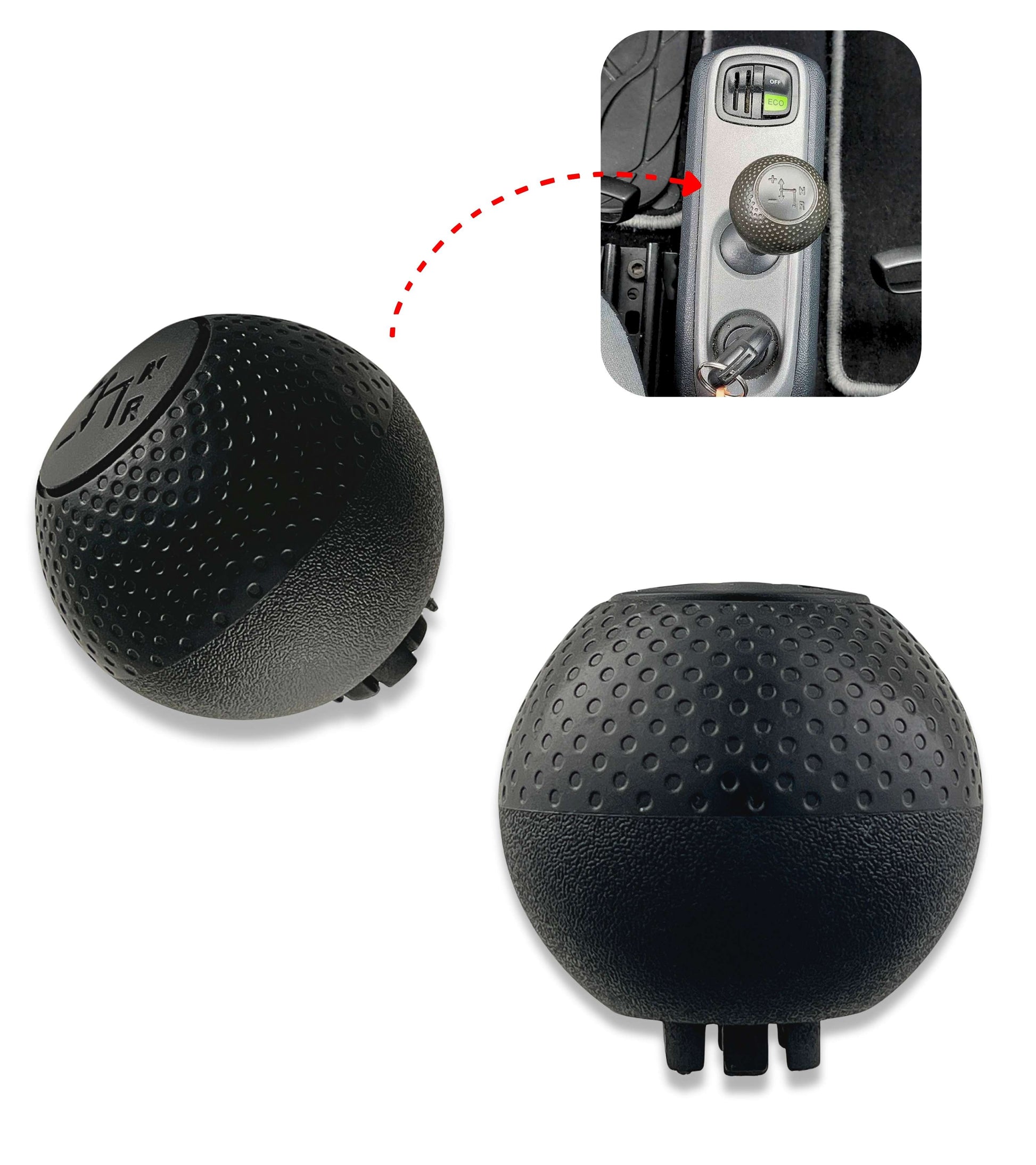Automatic Gear Shift Knob Compatible with Smart Fortwo 450 1998–2014 | Aftermarket Replacement Gear Shift Knob | Compatible with OEM 866789887