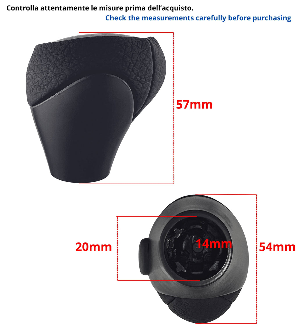 Automatic Gear Shift Knob with Side Button Compatible with Smart Fortwo 450 451 1998–2019, Compatible with Roadster 452 2003–2006