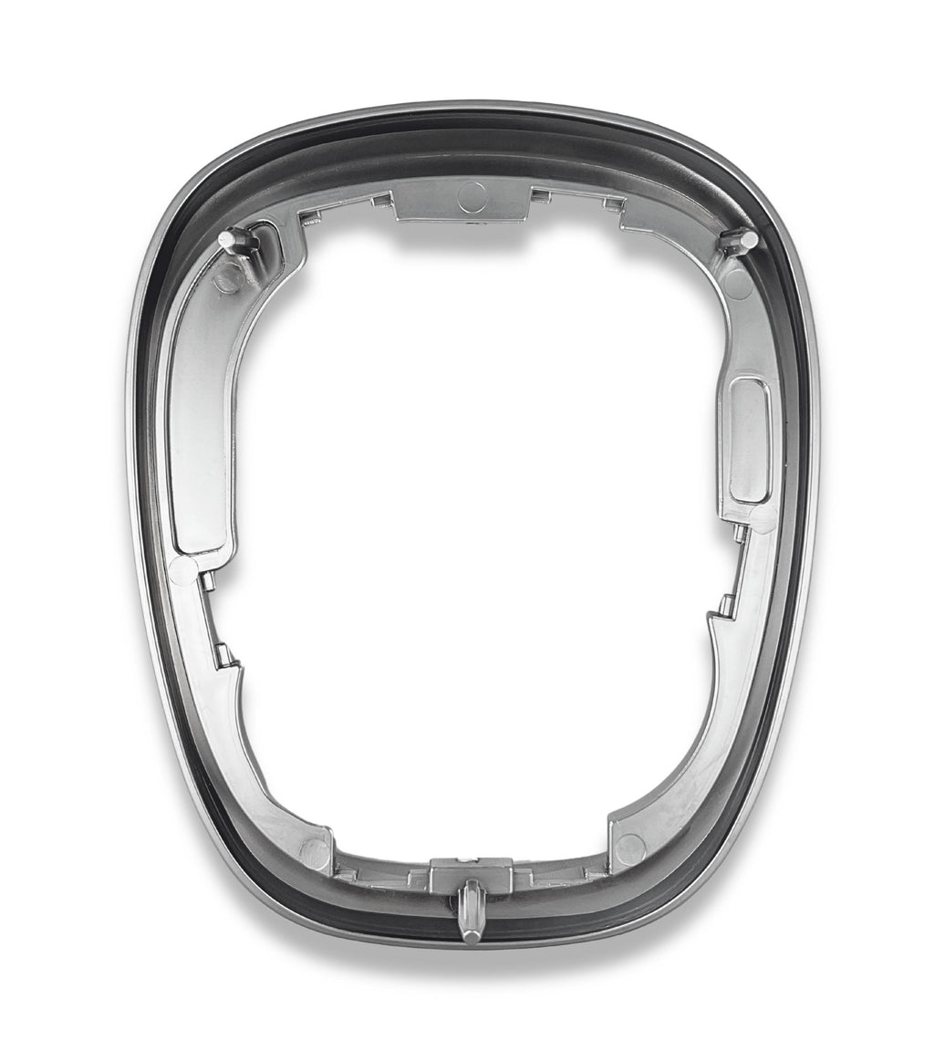 Cornice Esterna Satinata per Cuffia Leva Cambio Compatibile con Fiat 500L (2012–2017) Colore Argento Grigio OEM 735547556 735547557