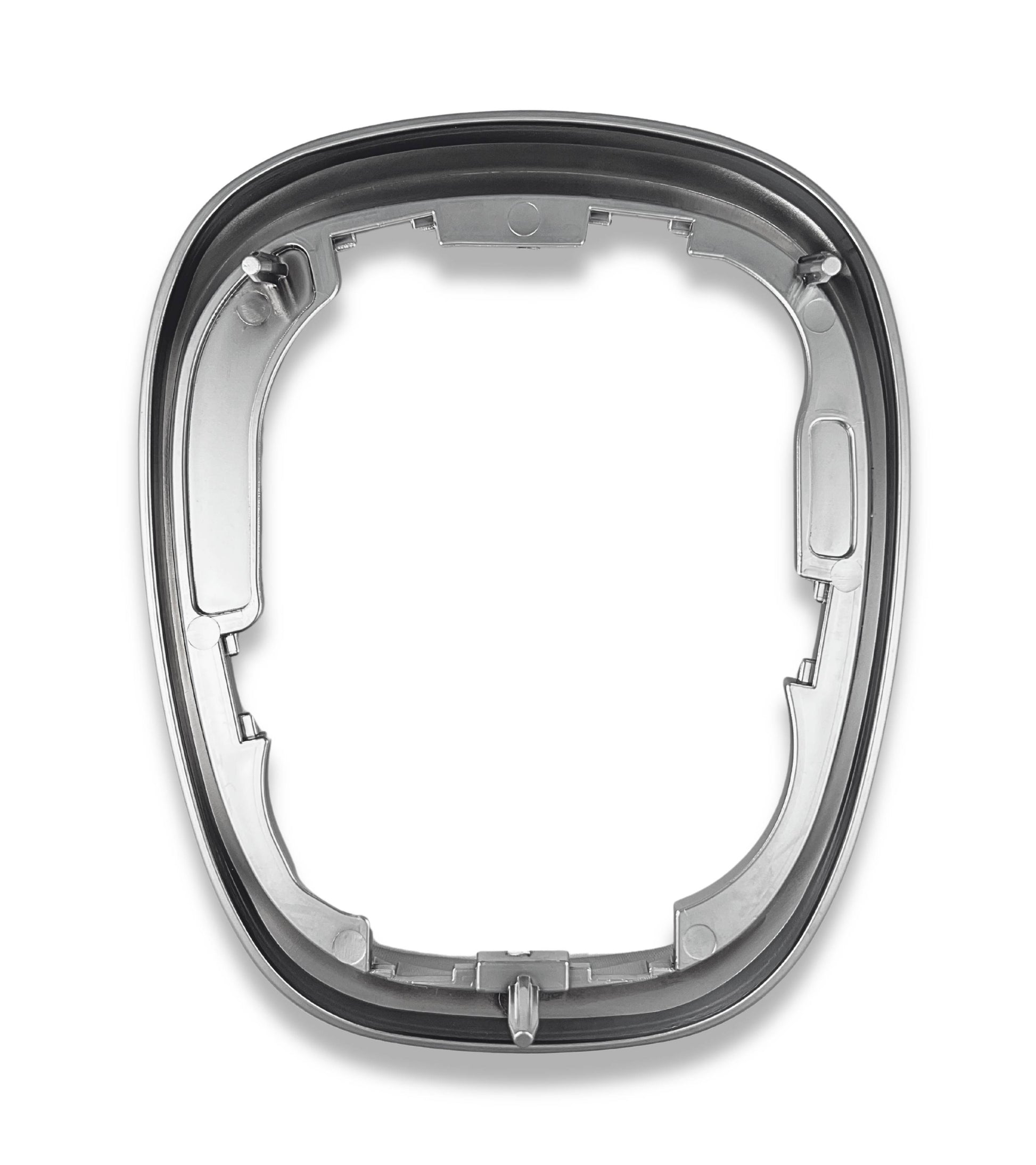 Satin External Frame for Gear Shift Boot Compatible with Fiat 500L (2012–2017) Color Silver Gray OEM 735547556 735547557