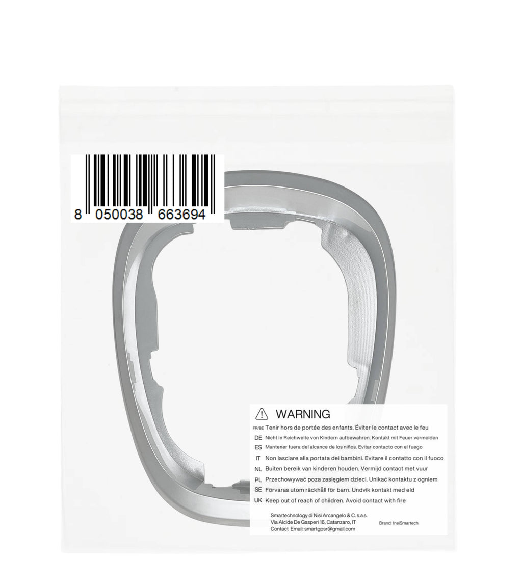 Cornice Esterna Satinata per Cuffia Leva Cambio Compatibile con Fiat 500L (2012–2017) Colore Argento Grigio OEM 735547556 735547557