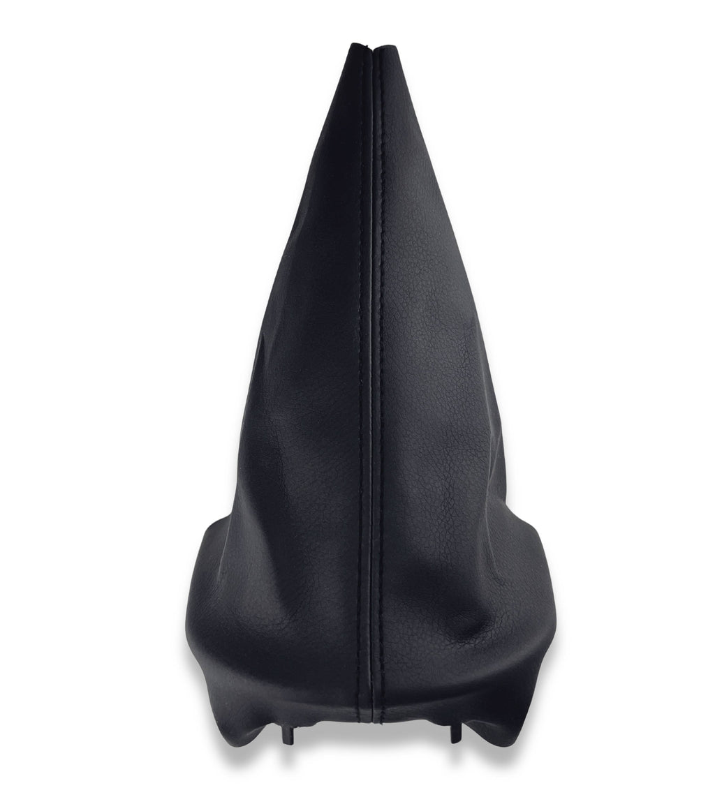 Gear Shift Boot with Retention Ring Compatible with Peugeot 207 307 308 607 608, Black Stitching, Boot and Retention Ring Only