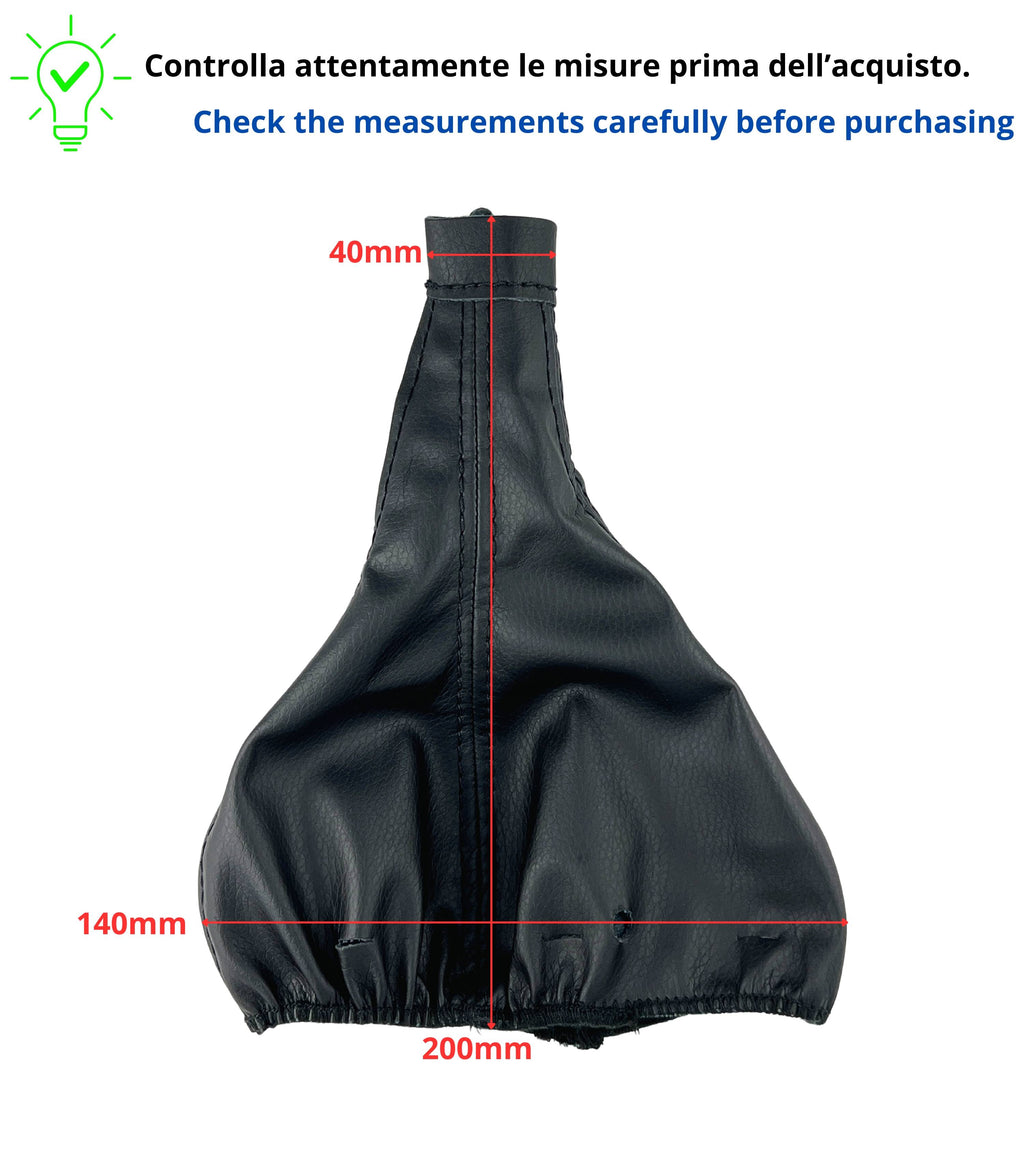 Gear Shift Boot Compatible with Alfa Romeo MiTo from 2008, Frame and Ring not included, for OEM 156088073