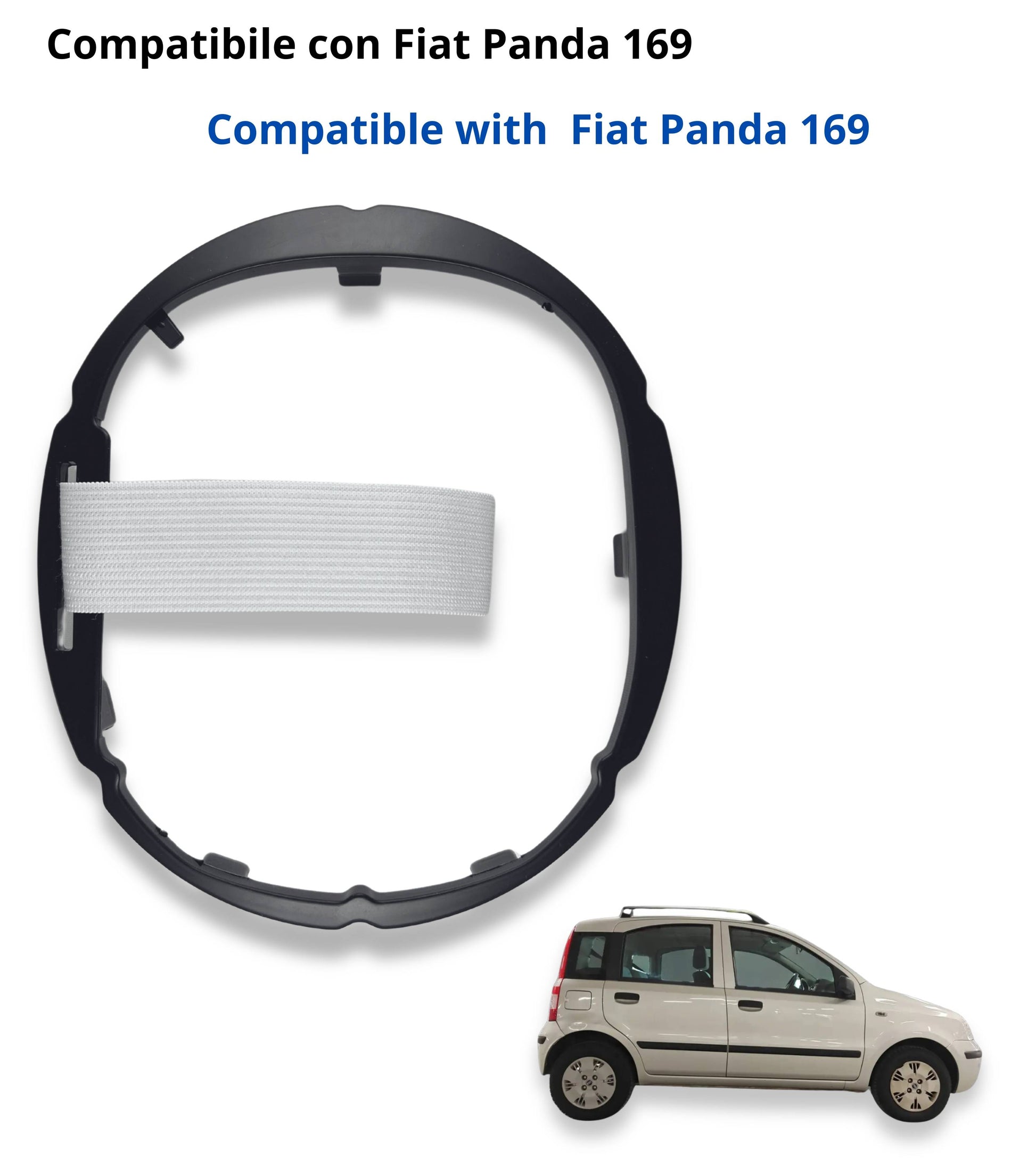Gear Shift Boot Retention Ring Compatible with Fiat Panda 169, 2003-2012 Second Generation OEM 735446224, 55347676, 55345127