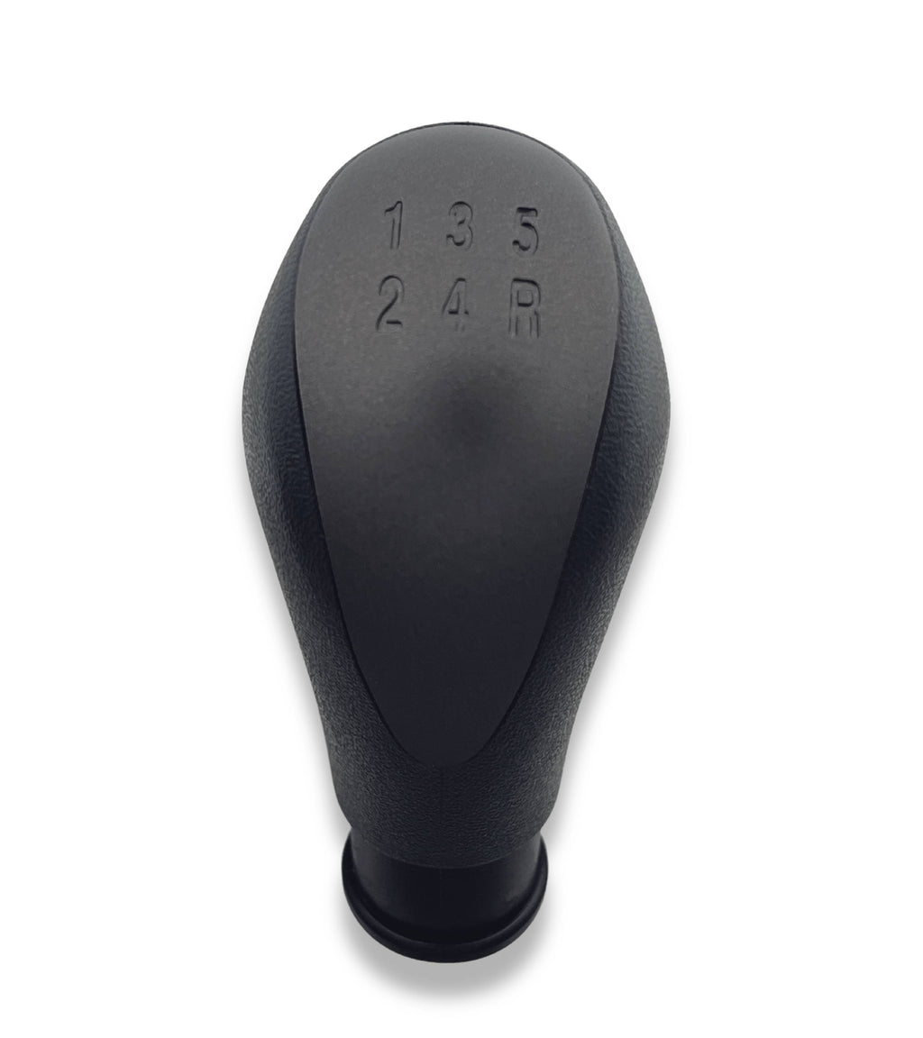 5 Speed ​​Gear Shift Knob Compatible with Lancia Ypsilon (843) 2006–2011, Satin Grey Plate, Compatible OEM 735443345